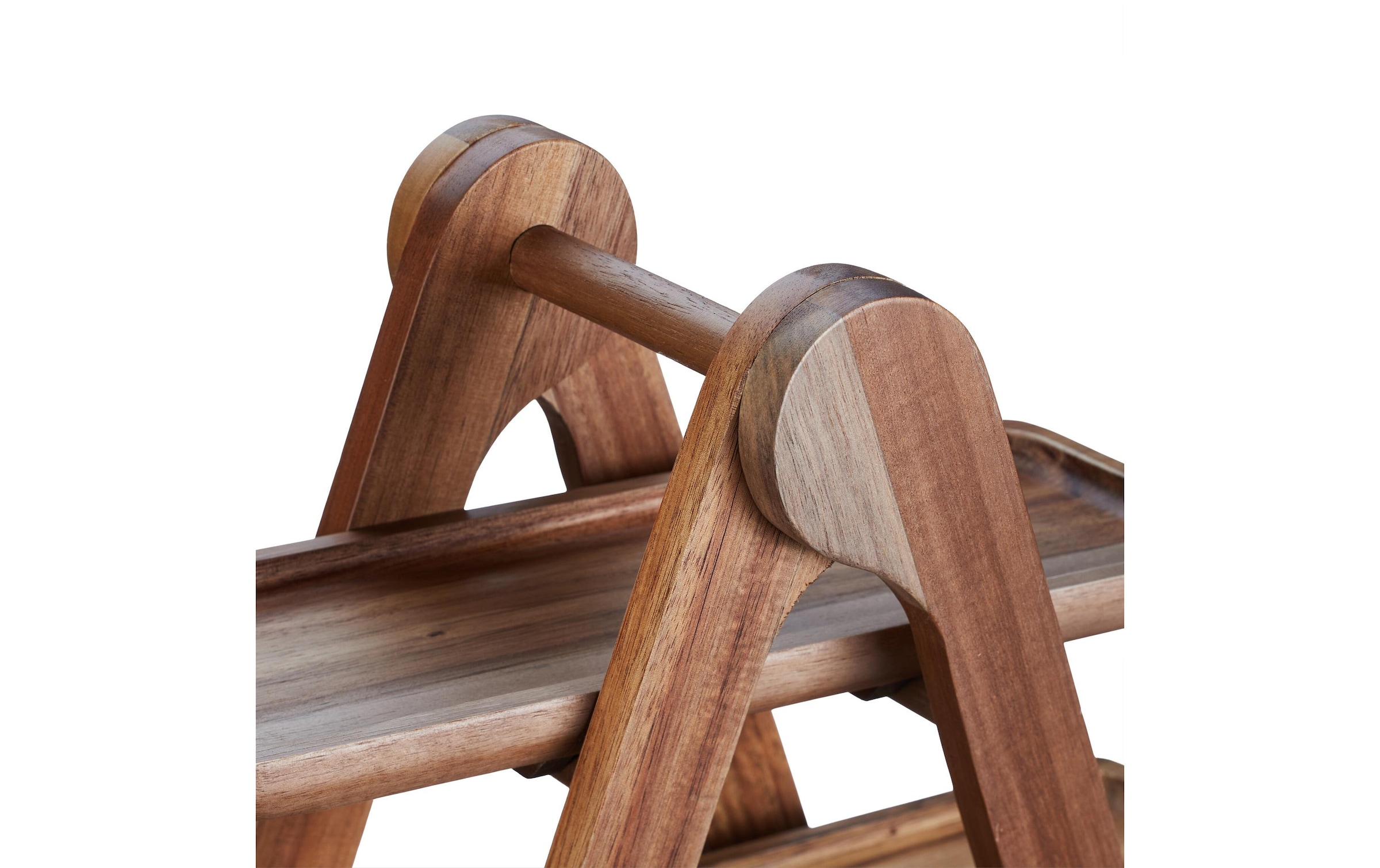 relaxdays Etagere »3-stufig«, Holzart: Akazie (China)