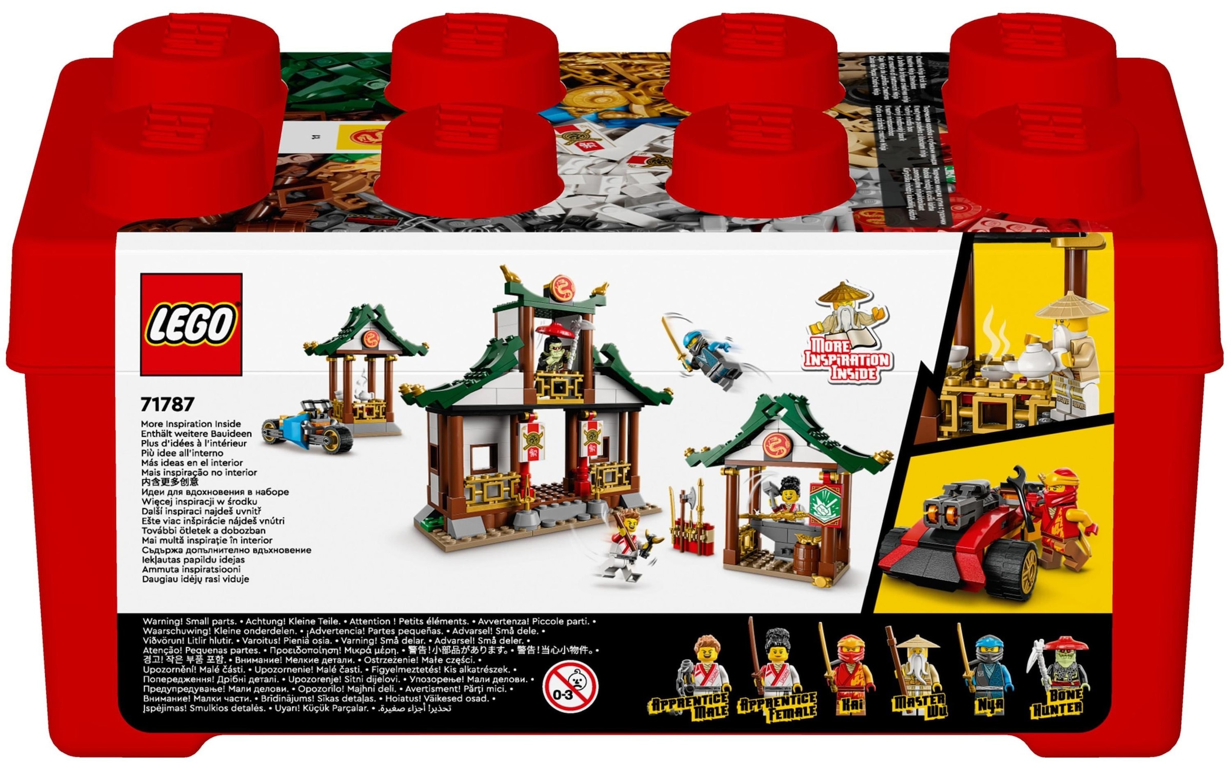 LEGO® Konstruktionsspielsteine »Kreative Ninja Steinebox«, (530 St.)