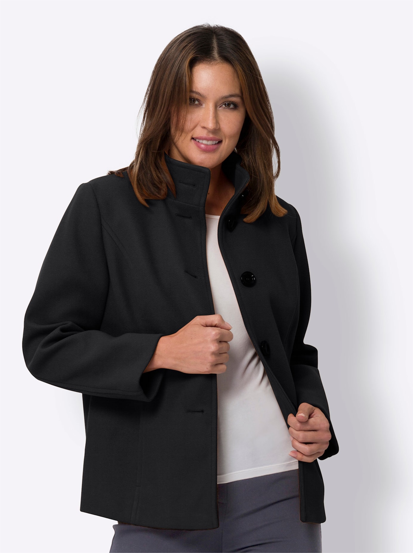 Classic Basics Langjacke, ohne Kapuze