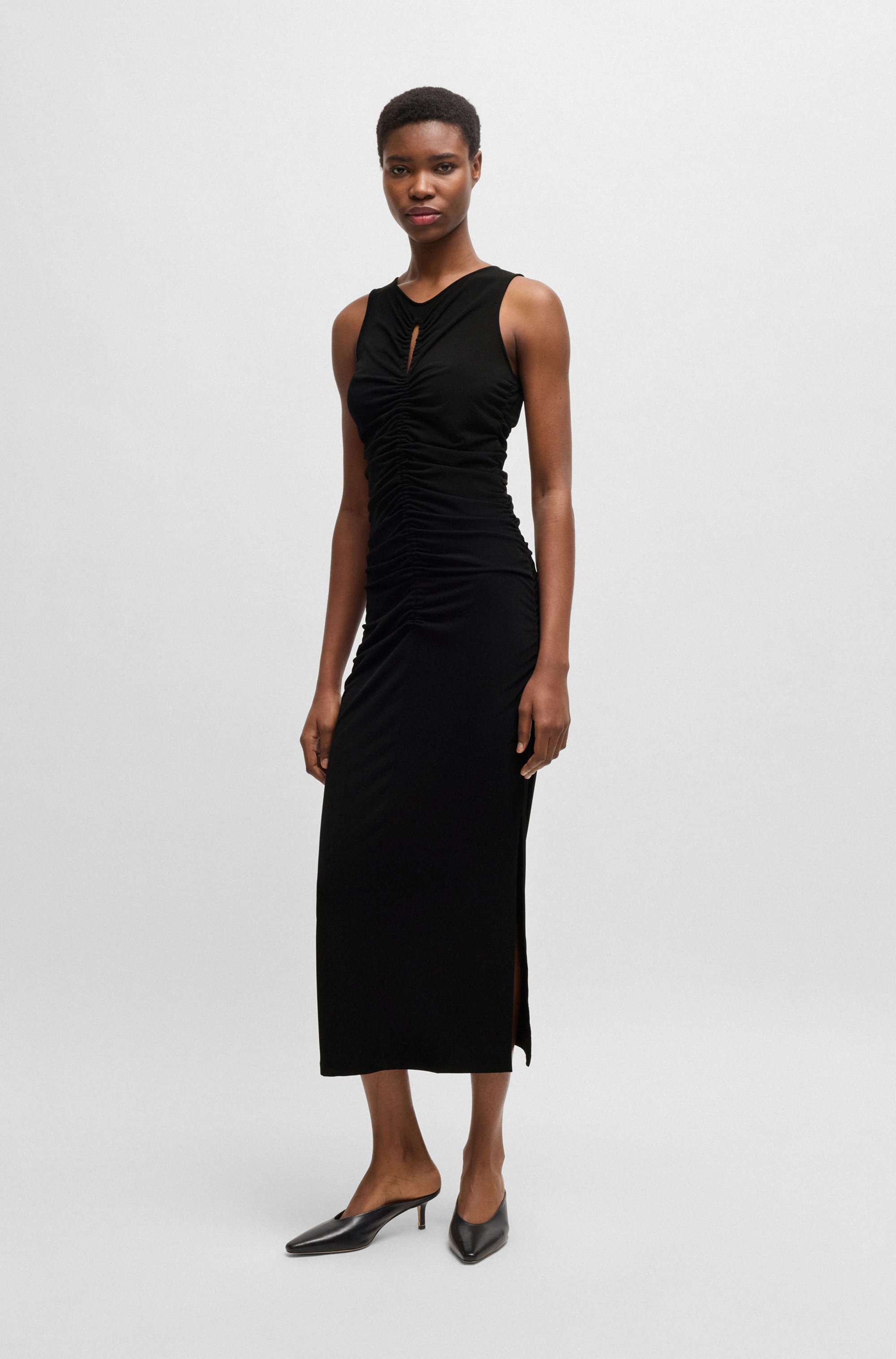 BOSS ORANGE Jerseykleid »Emberla Premium Damenmode« mit Cut-outs