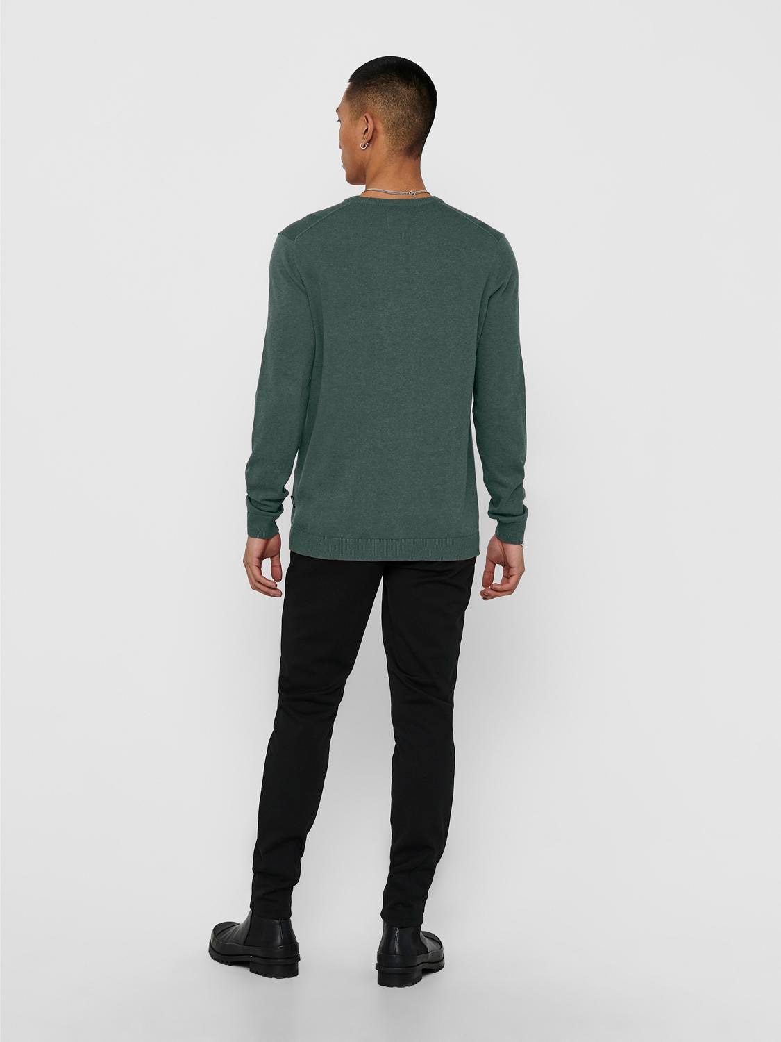 ONLY & SONS Rundhalspullover »ONSALEX 12 SOLID CREW NECK KNIT«