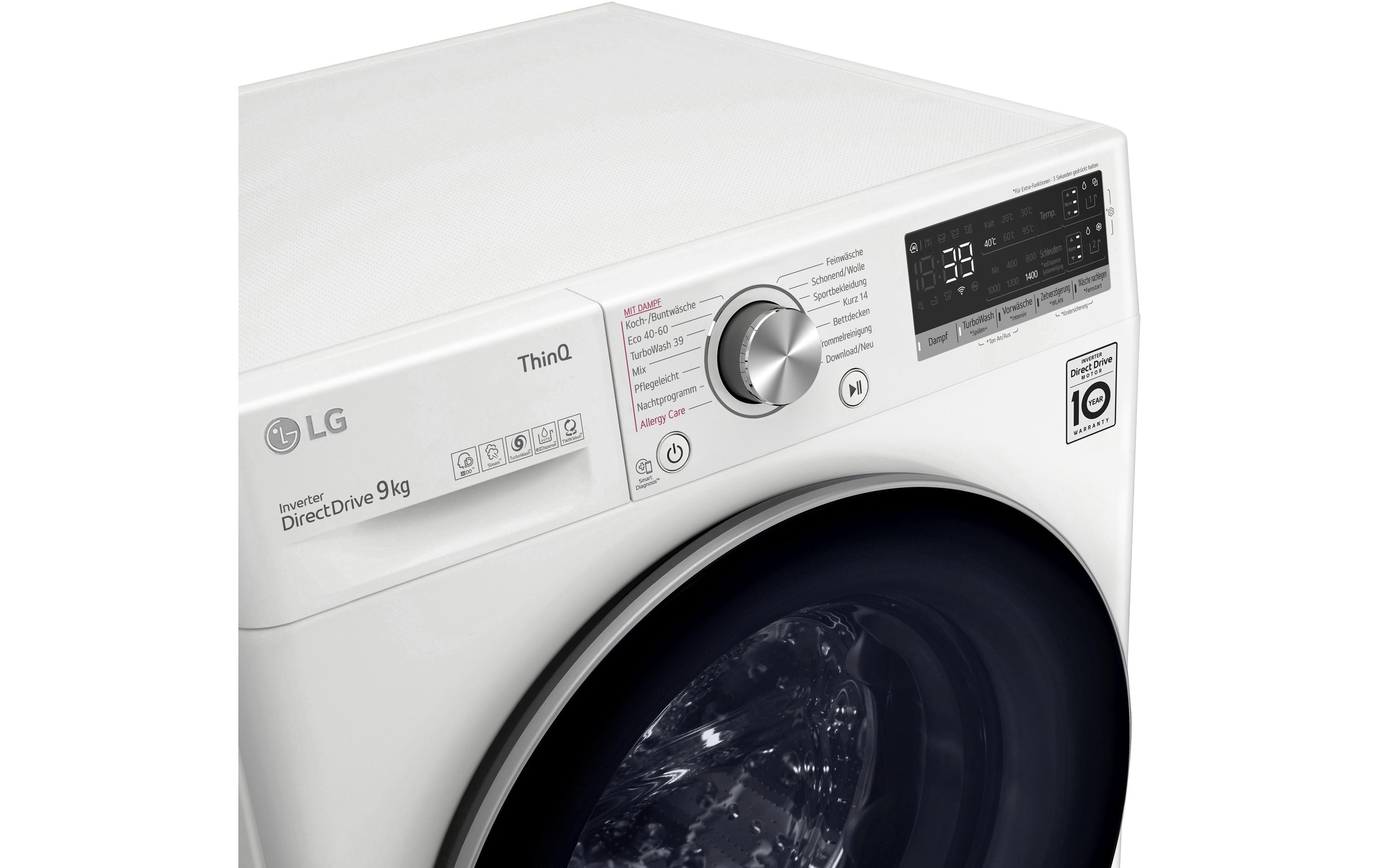 LG Waschmaschine »F4WV709AT1 Links«, 9 kg, 1400 U/min