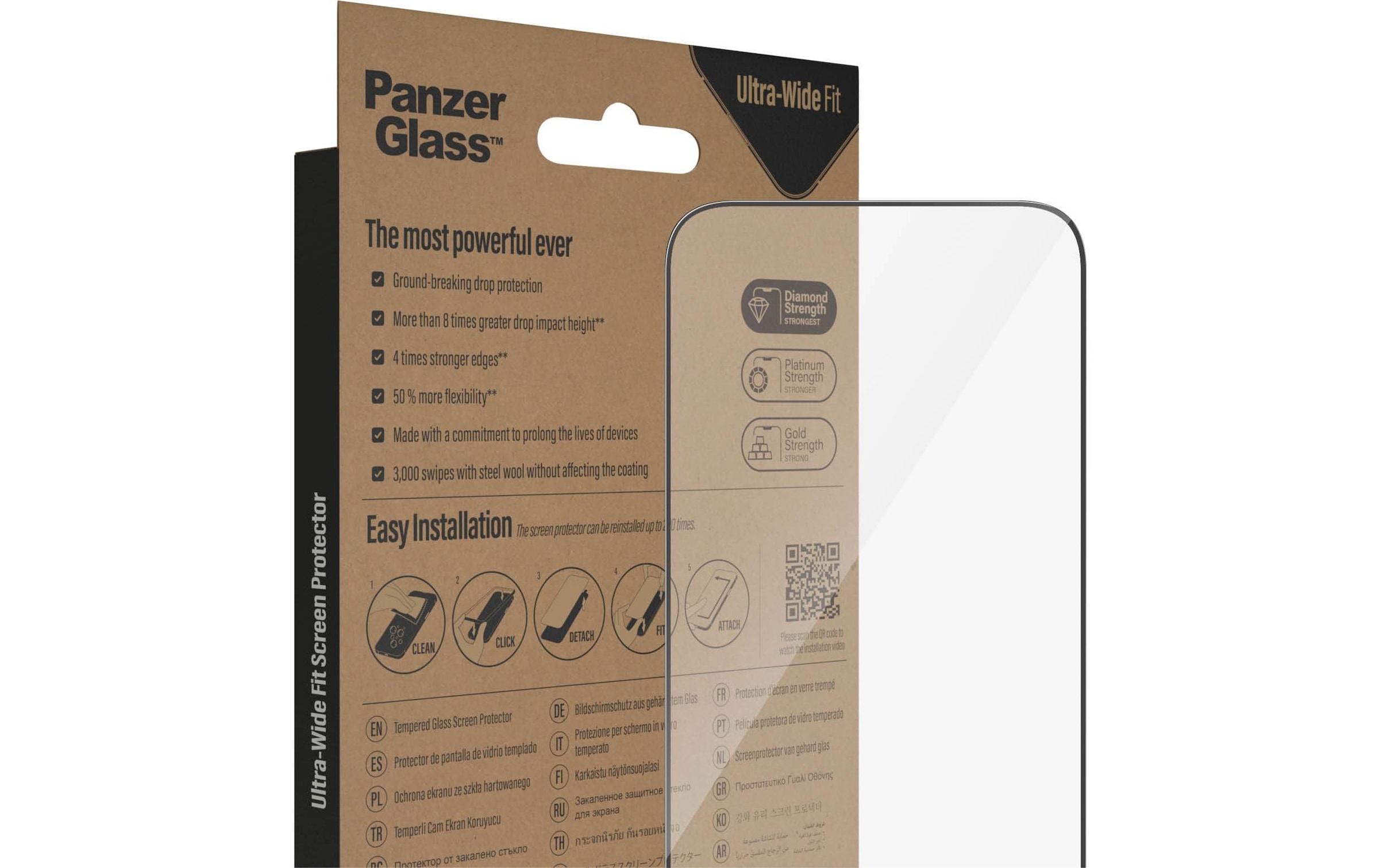 PanzerGlass Displayschutzglas »Ultra«, für iPhone 14 Pro Max, (1 St.)