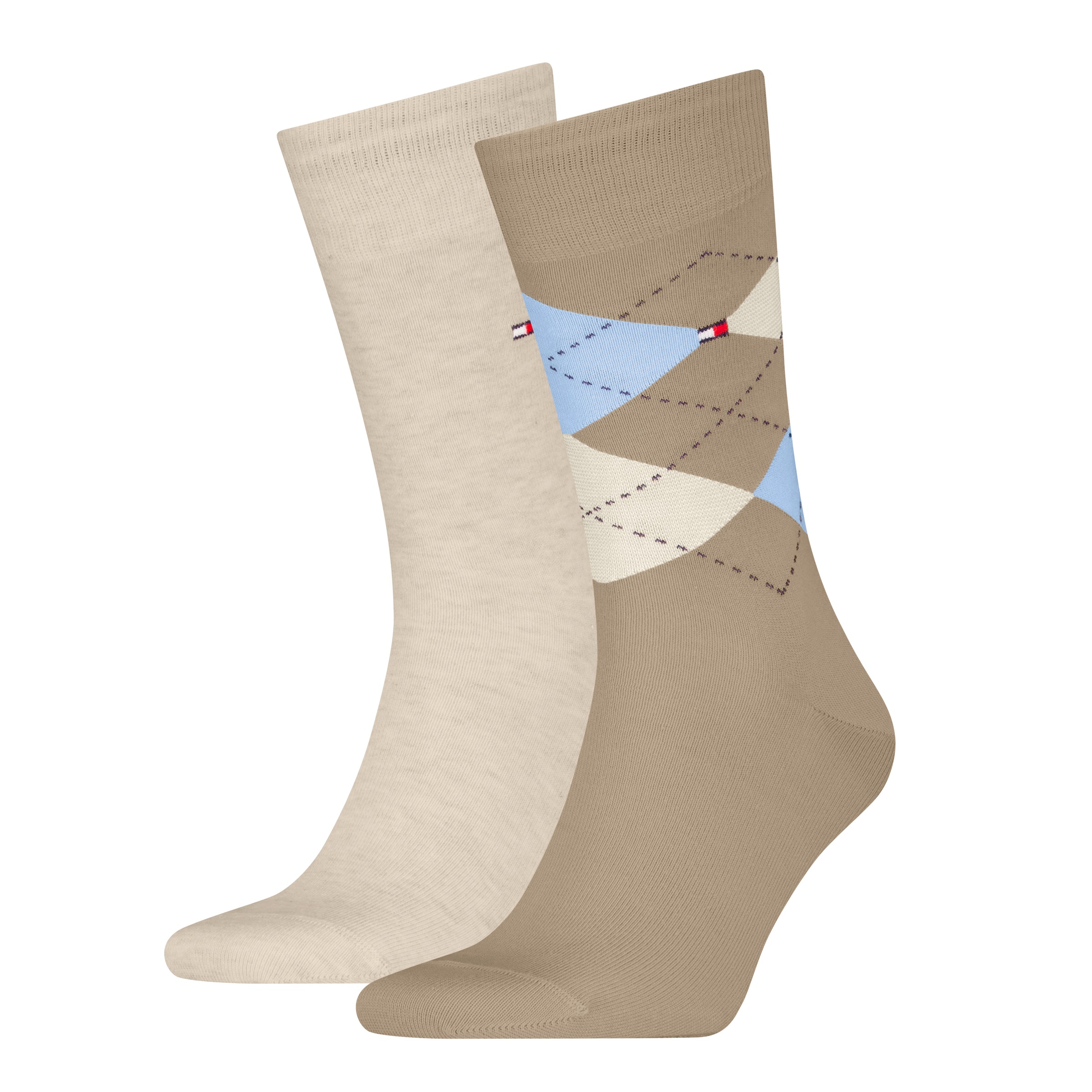Tommy Hilfiger Socken »TH MEN SOCK CHECK 2P« 2 Paar, 2 Paar tlg. mit klassischem Argyle-Design