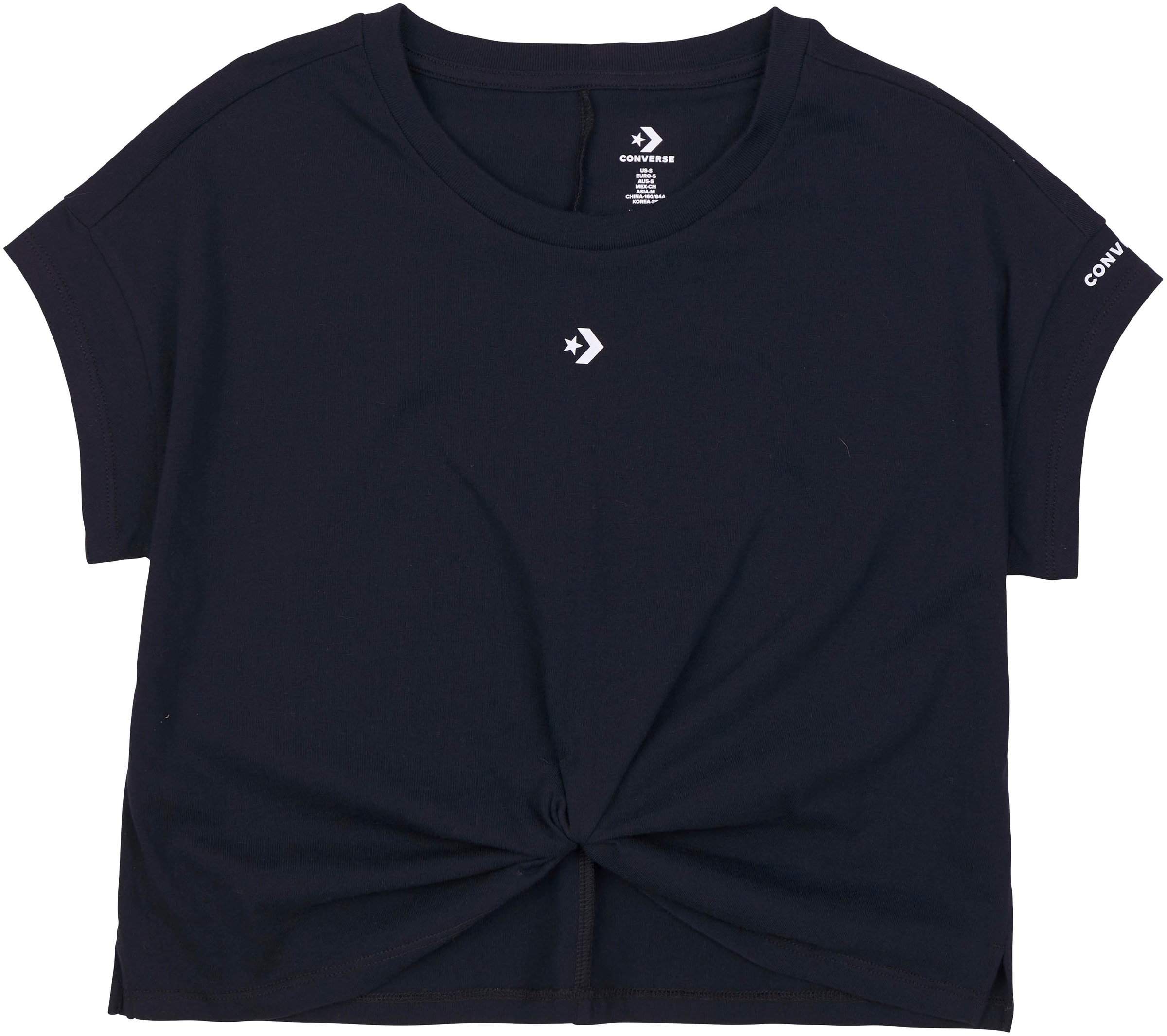 Converse T-Shirt »WOMEN'S CONVERSE STAR CHEVRON TWIST«, (1 tlg.), Knoten am Saum kaufen