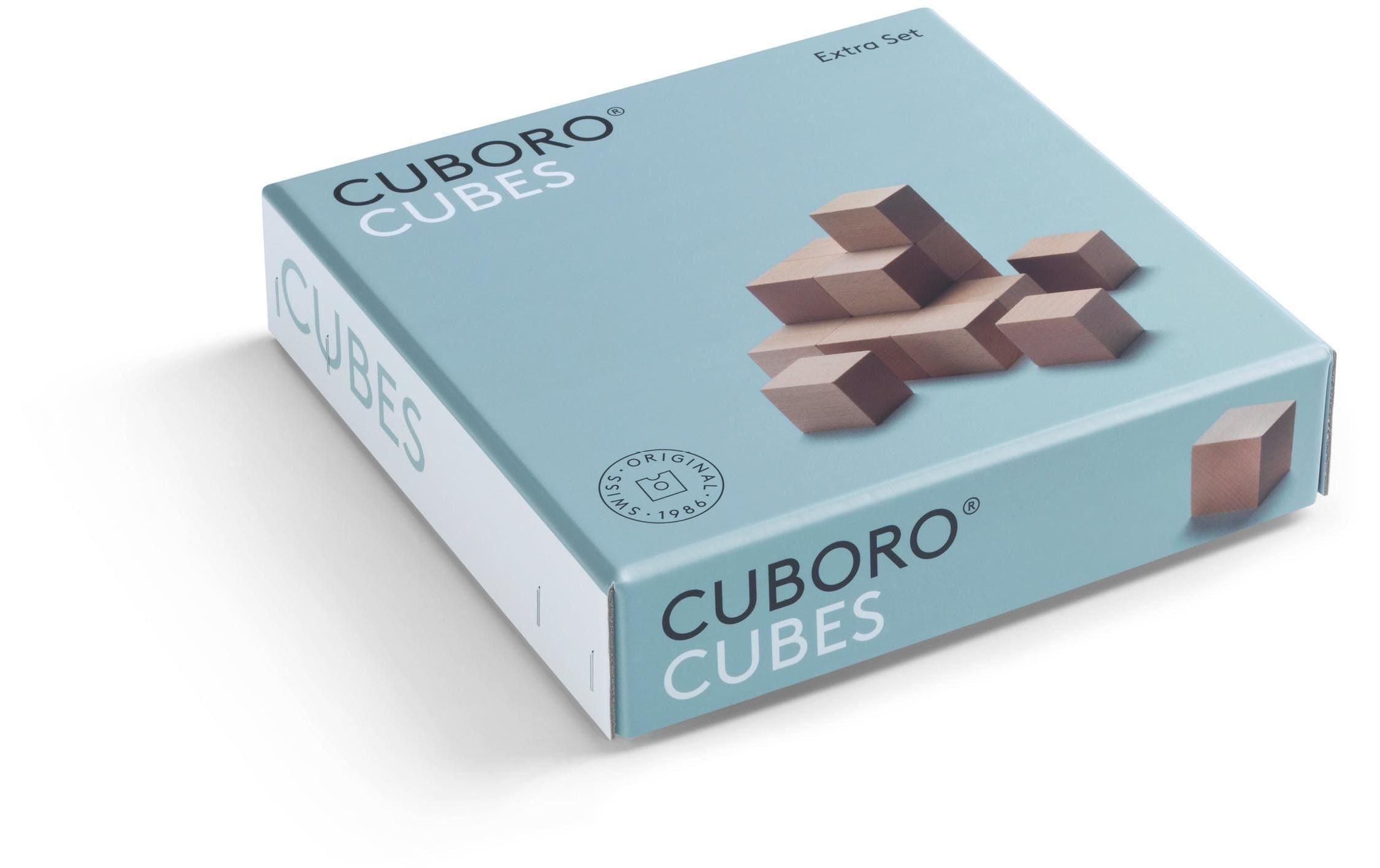Kugelbahn »Cuboro Zubehör Cuboro Cubes«, (16 tlg.), Holzart: Buche (Fagus sylvatica)/ Schweiz