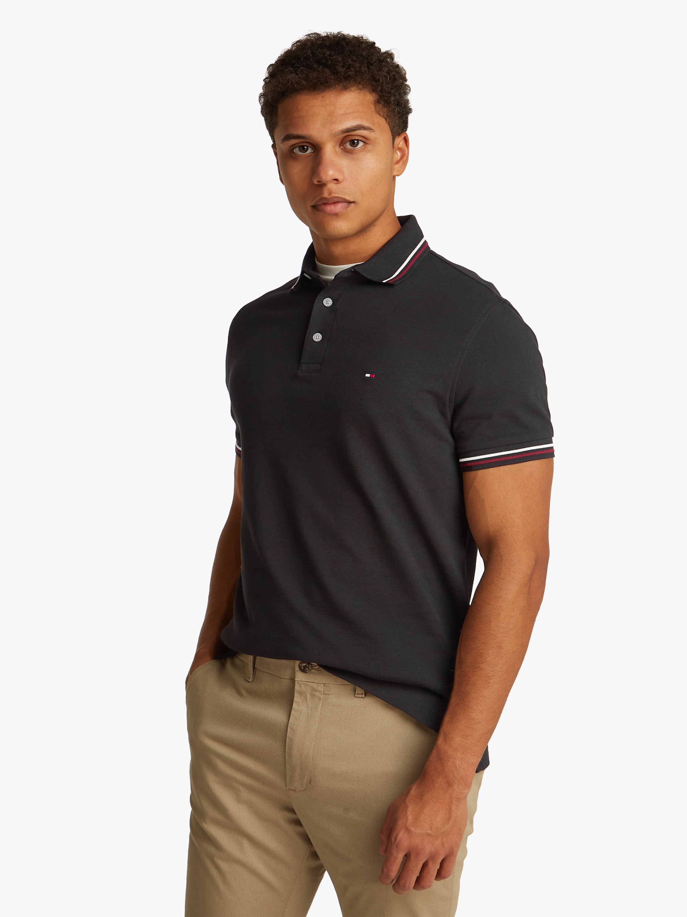Tommy Hilfiger Poloshirt »TIPPED SLIM FIT POLO«, mit Kontrast-Details