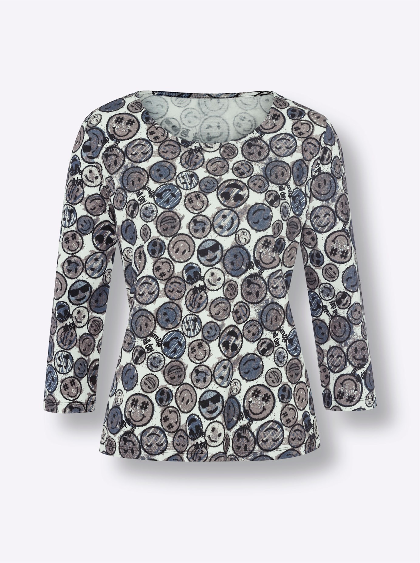 heine Rundhalsshirt »Druck-Shirt«, (1 tlg.)