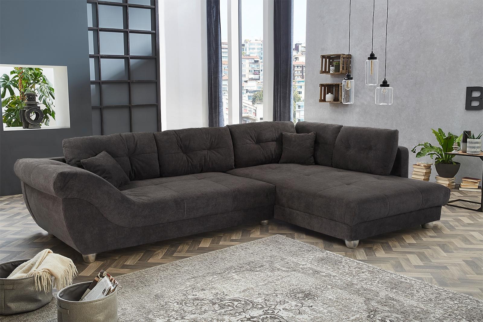 Jockenhöfer Gruppe Ecksofa "Siena L-Form, B: 346 cm" mit Zierkissen, grosse Sitz- und Liegefläche
