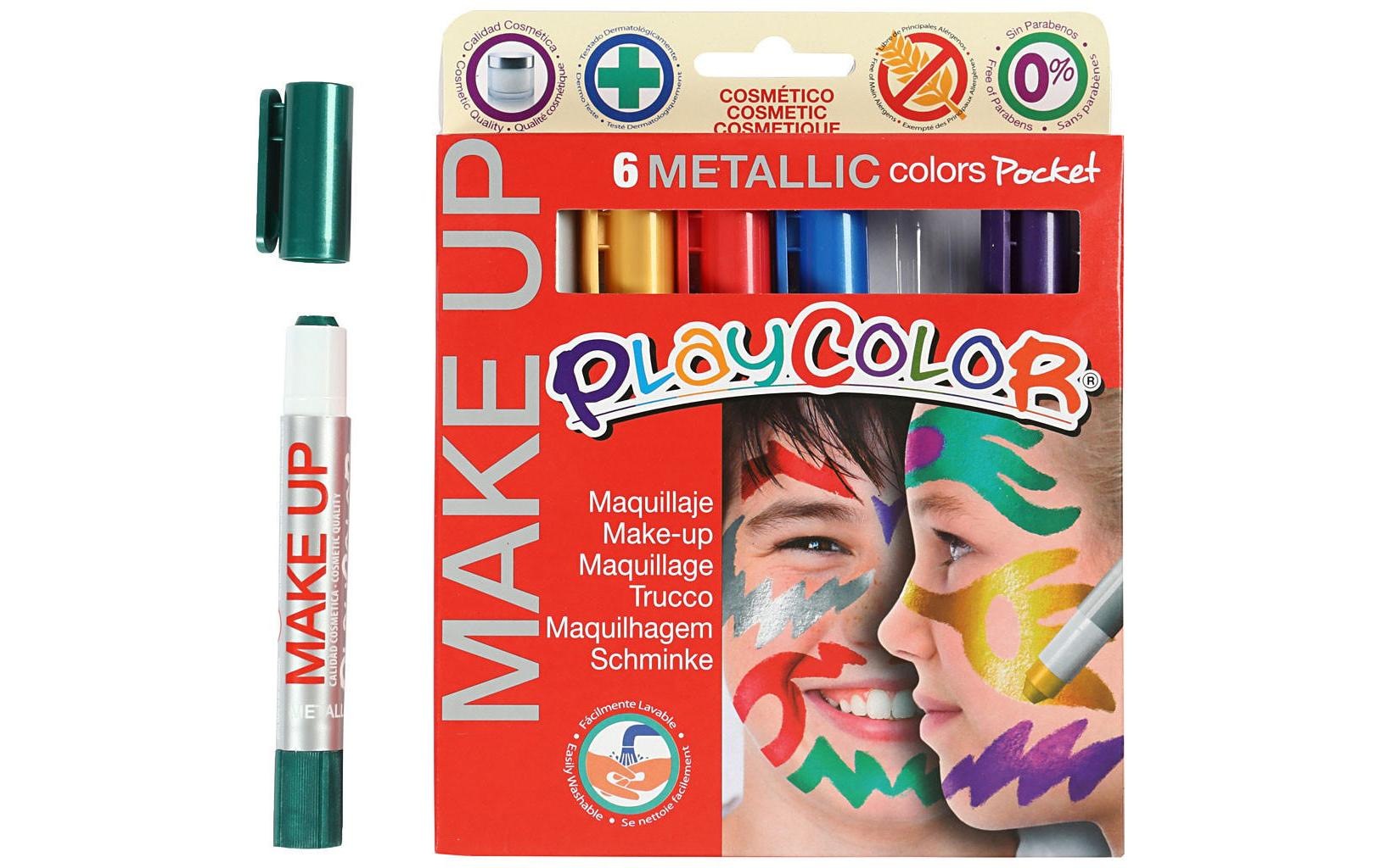 Eulenspiegel Schmink-Set »6 Farben Metalic«