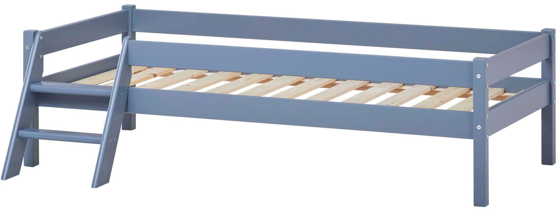 Home affaire Jugendbett »ECO One« Kinderbett mit Rausfallschutz und Leiter, 3 Farben/Matratze wählbar