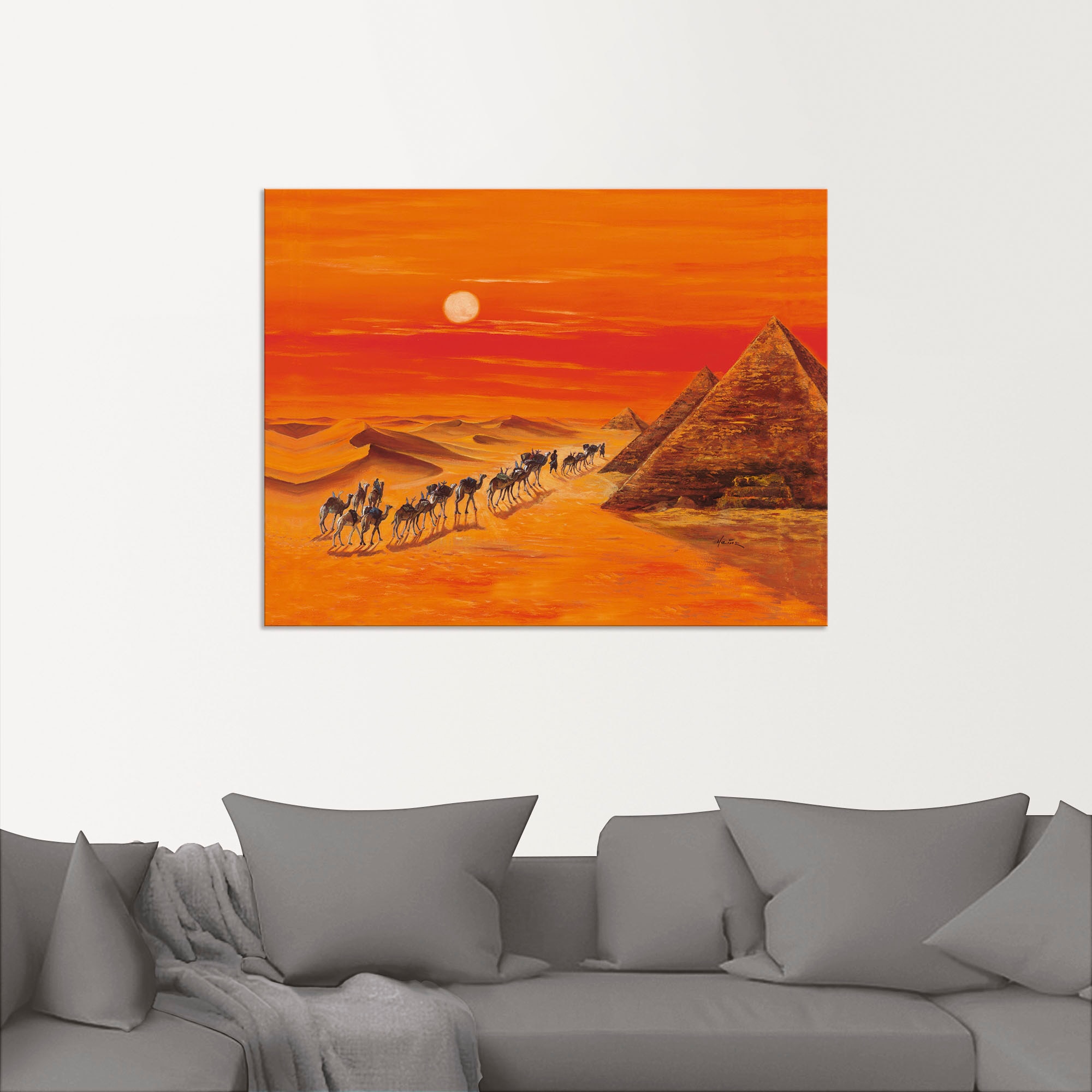 Artland Wandbild »Karawane II«, Afrika, (1 St.), als Alubild, Outdoorbild, Leinwandbild in verschied. Grössen