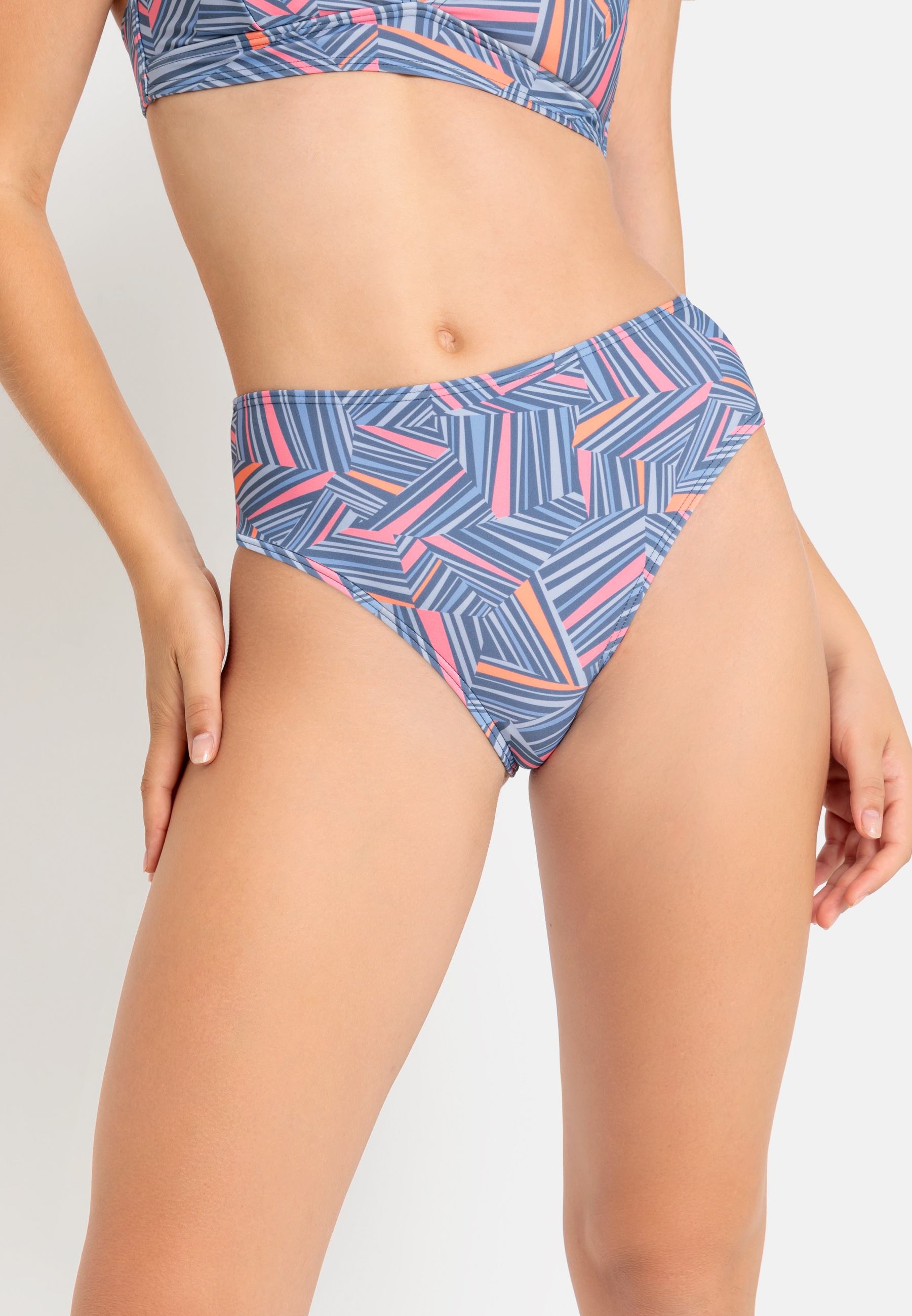 Highwaist-Bikini-Hose »Lisa«, mit grafischem Muster