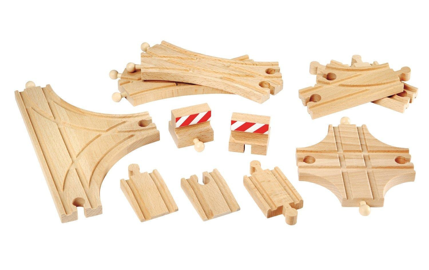 BRIO® Spielzeugeisenbahn-Schiene »BRIO® Ergänzungsset Holzschienensystem,«
