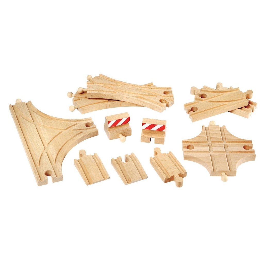 BRIO® Spielzeugeisenbahn-Schiene »BRIO® Ergänzungsset Holzschienensystem,«