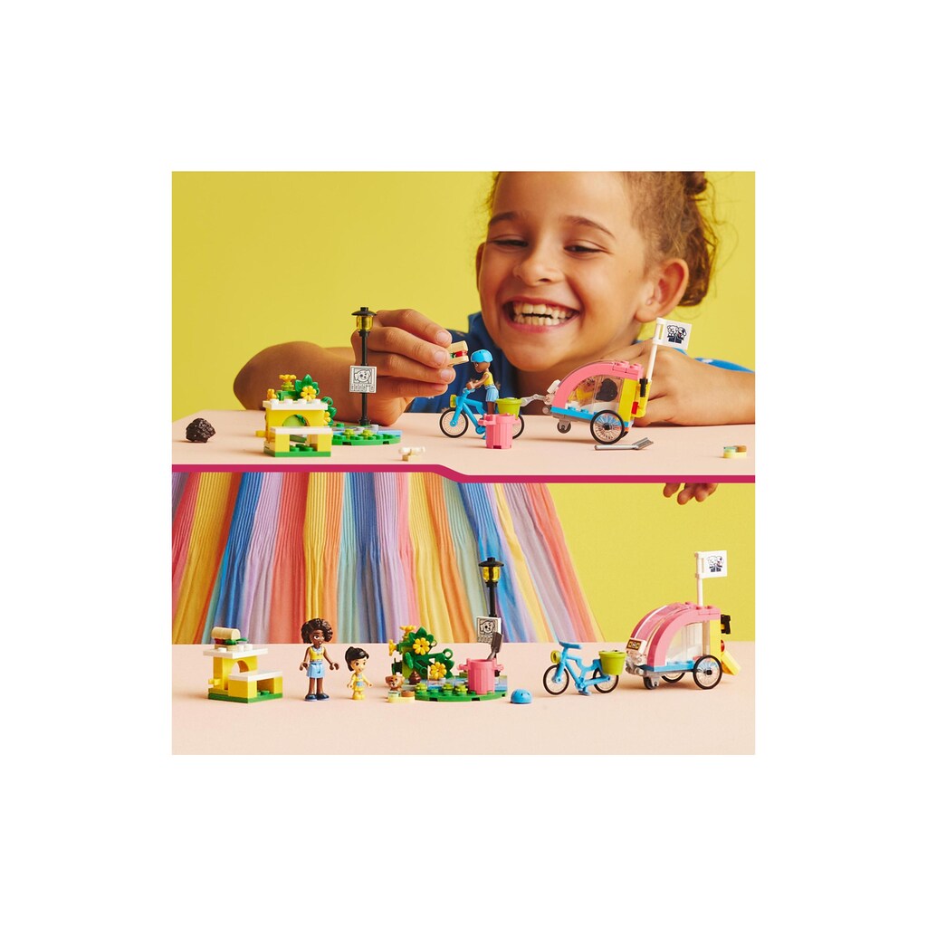 LEGO® Konstruktionsspielsteine »Hunderettungsfahrrad«, (125 St.)