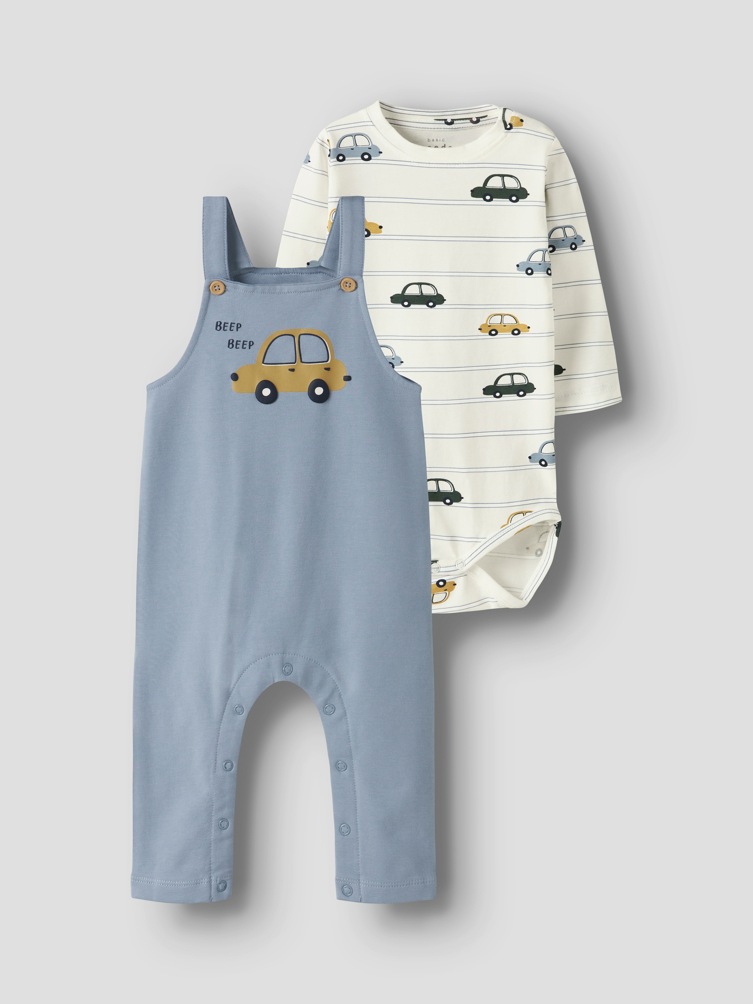 Name It Overall »NBMVONNE SWEAT OVERALL BOX BRU SET« Set, 2 Stk.