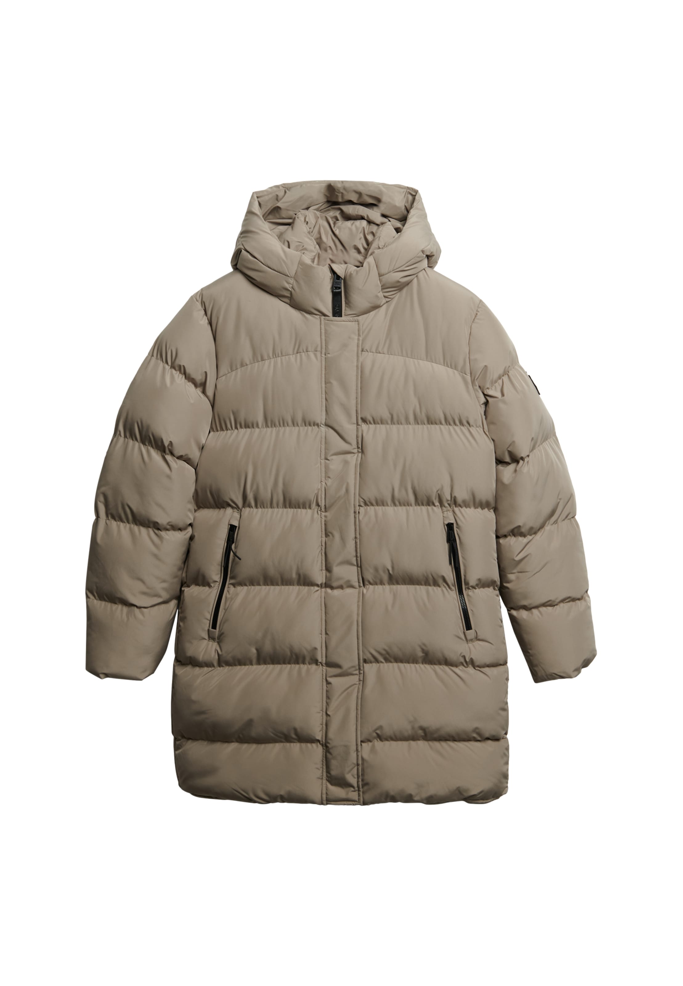 Superdry Steppjacke »HOODED SPORTS PUFFER MID JKT«, mit Kapuze