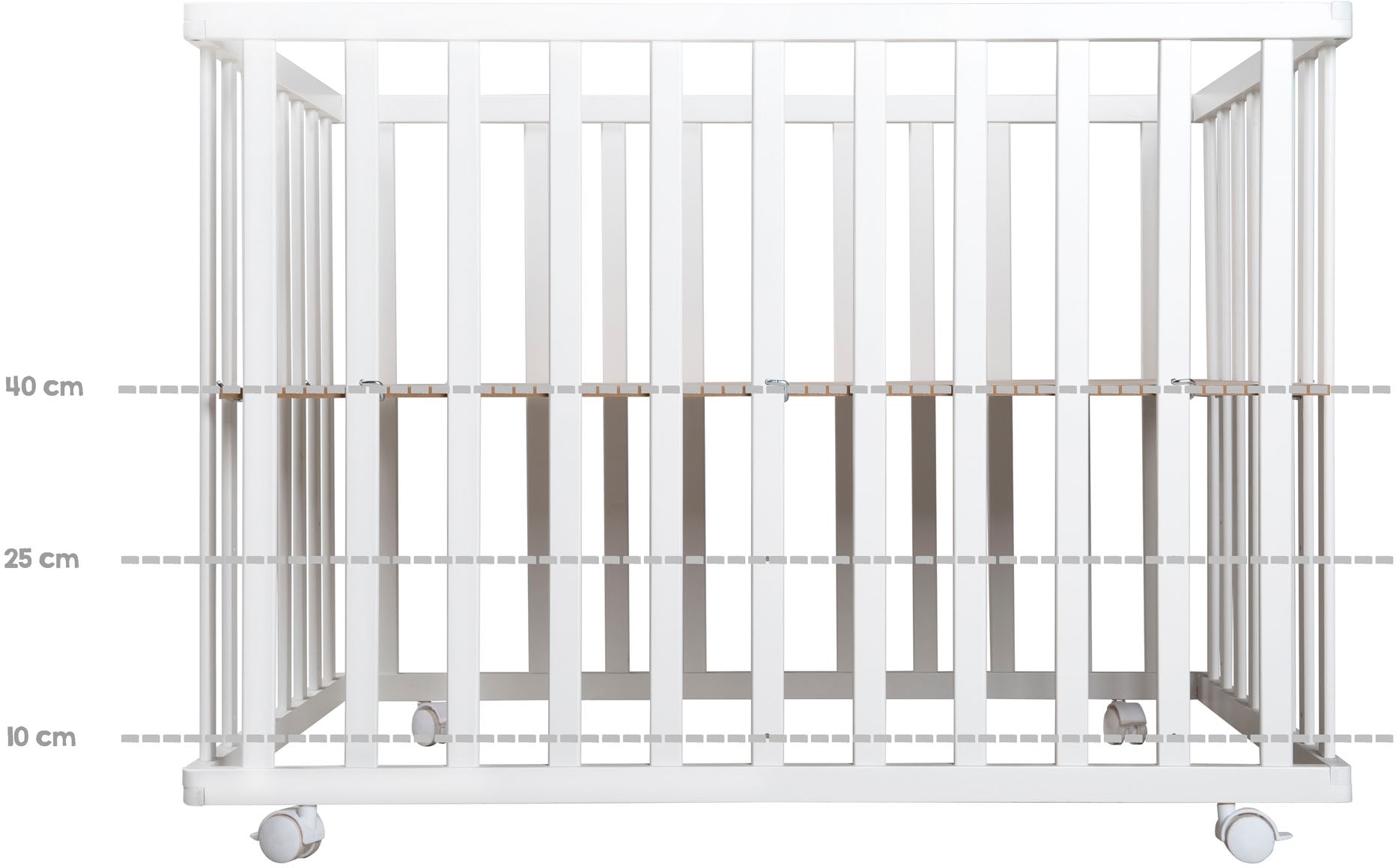 roba® Laufgitter »Adam & Eule weiss, 100x75 cm«, bis 15 kg, mit Stoffeinlage