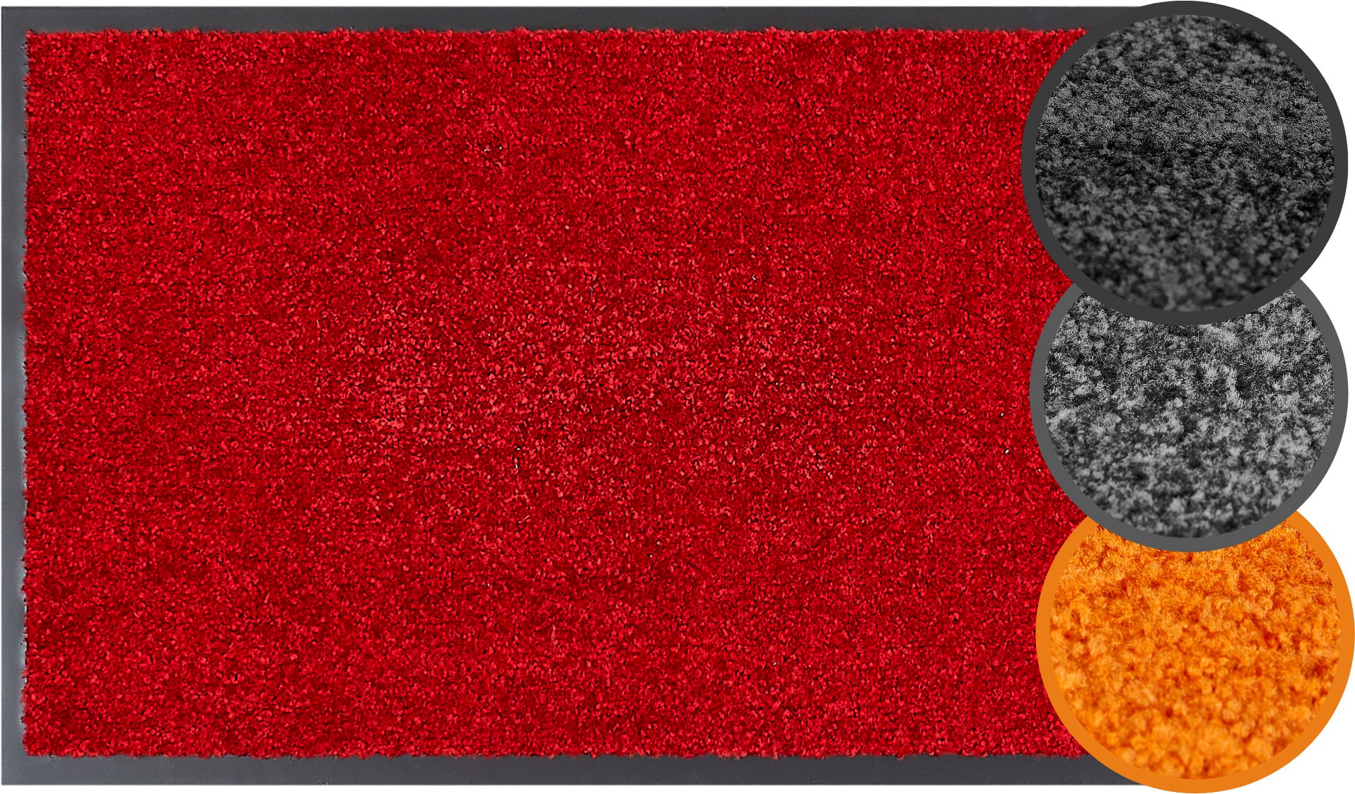 my home Fussmatte »Fresh Step, Made in Belgium«, rechteckig, 9 mm Höhe, für den Eingangsbereich, Uni-Farben, rutschhemmend, robust, waschbar