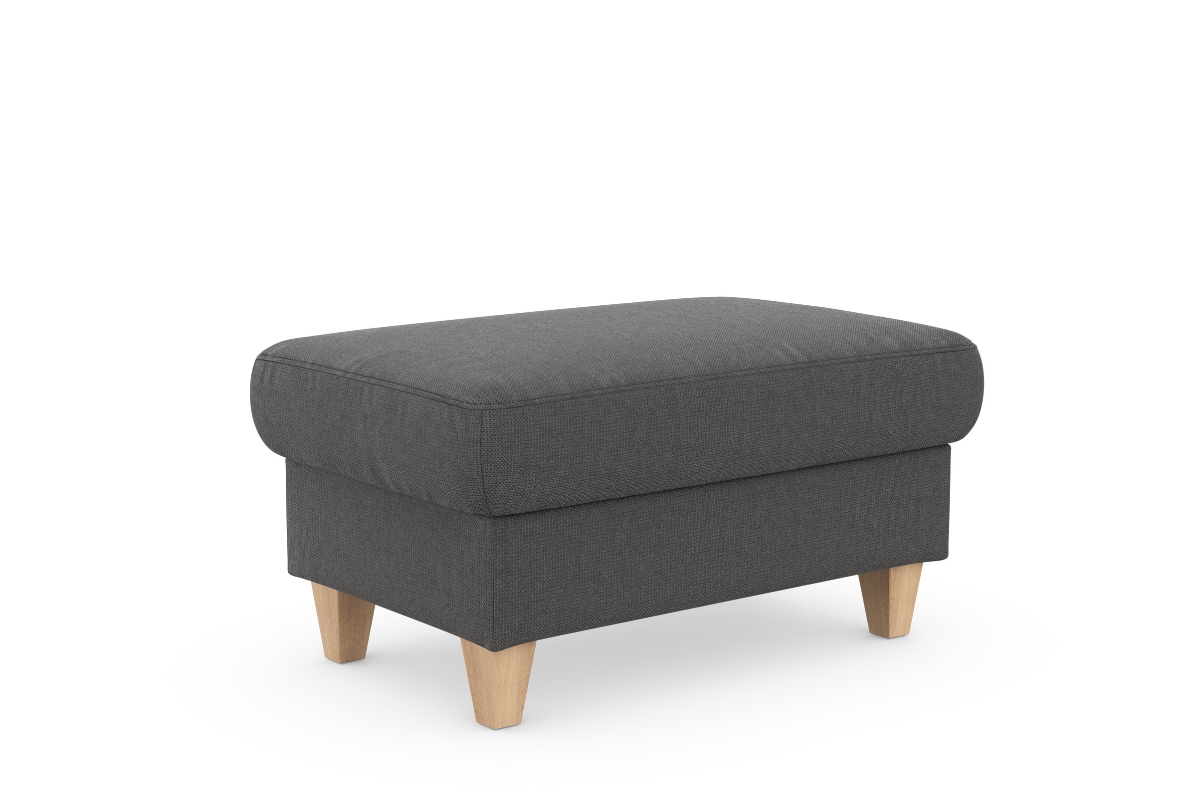 sit&more Stauraumhocker »Farö«, mit Stauraum und Federkern und naturfarbenen Füssen
