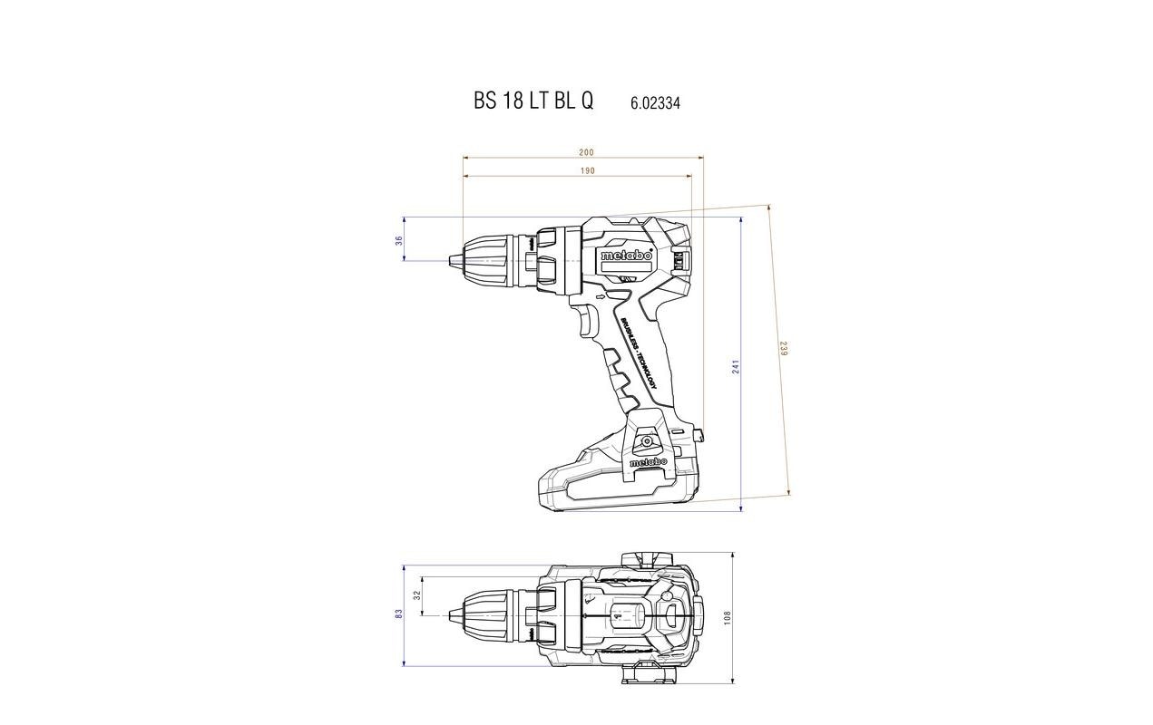 metabo Akku-Bohrschrauber »BS 18 LT«