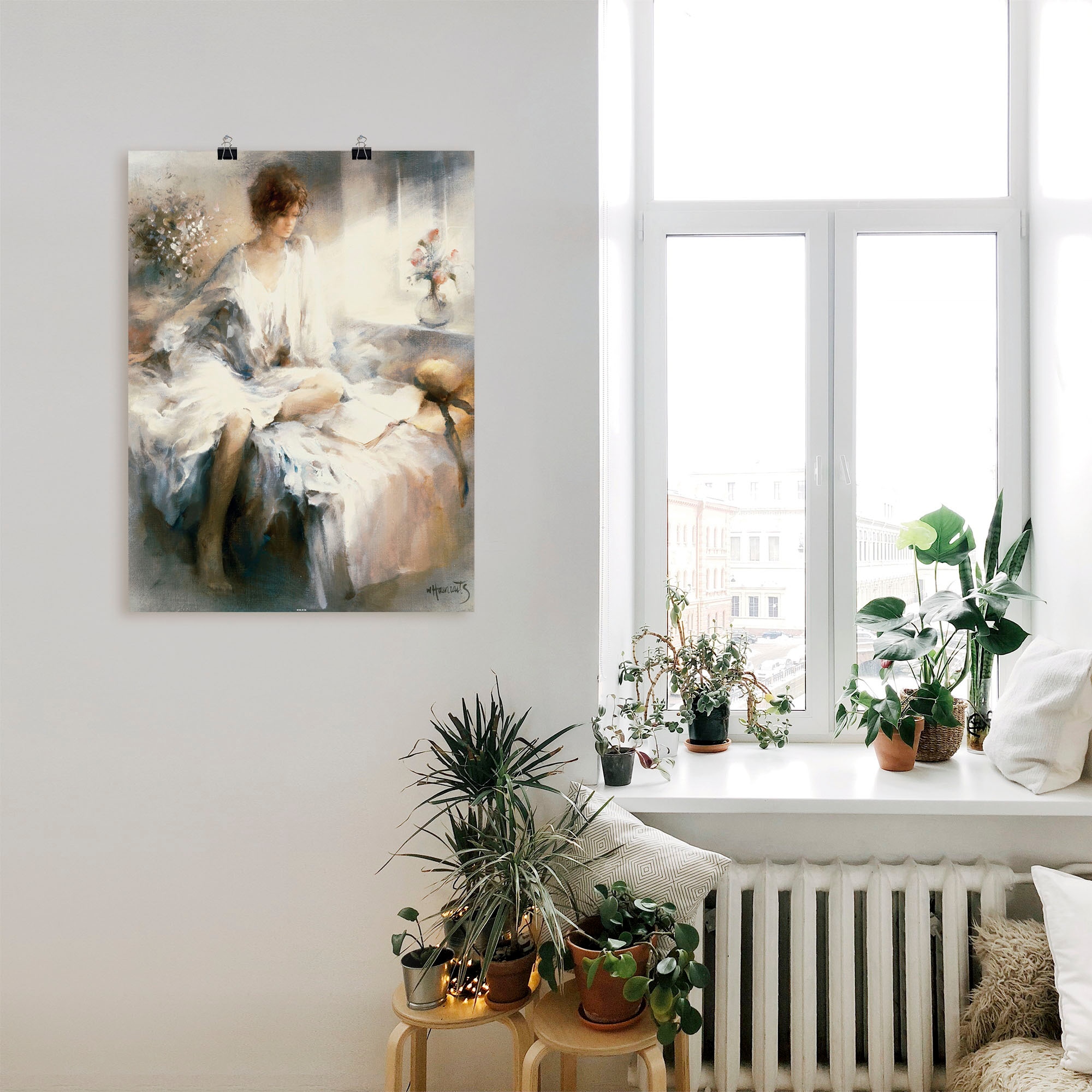 Artland Wandbild »Meditation«, Frau, (1 St.), als Leinwandbild, Poster in verschied. Grössen