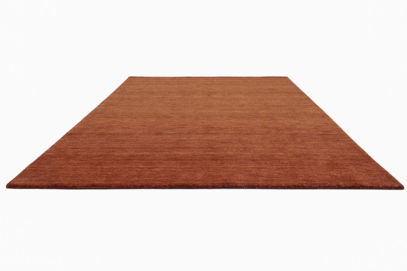 morgenland Wollteppich »Uni - Gabbeh Teppich - Softy«, rechteckig, 1,6 mm Höhe, Gabbeh Optik, Uni Farben, reine Wolle, sehr weicher Flor, Wohnzimmer