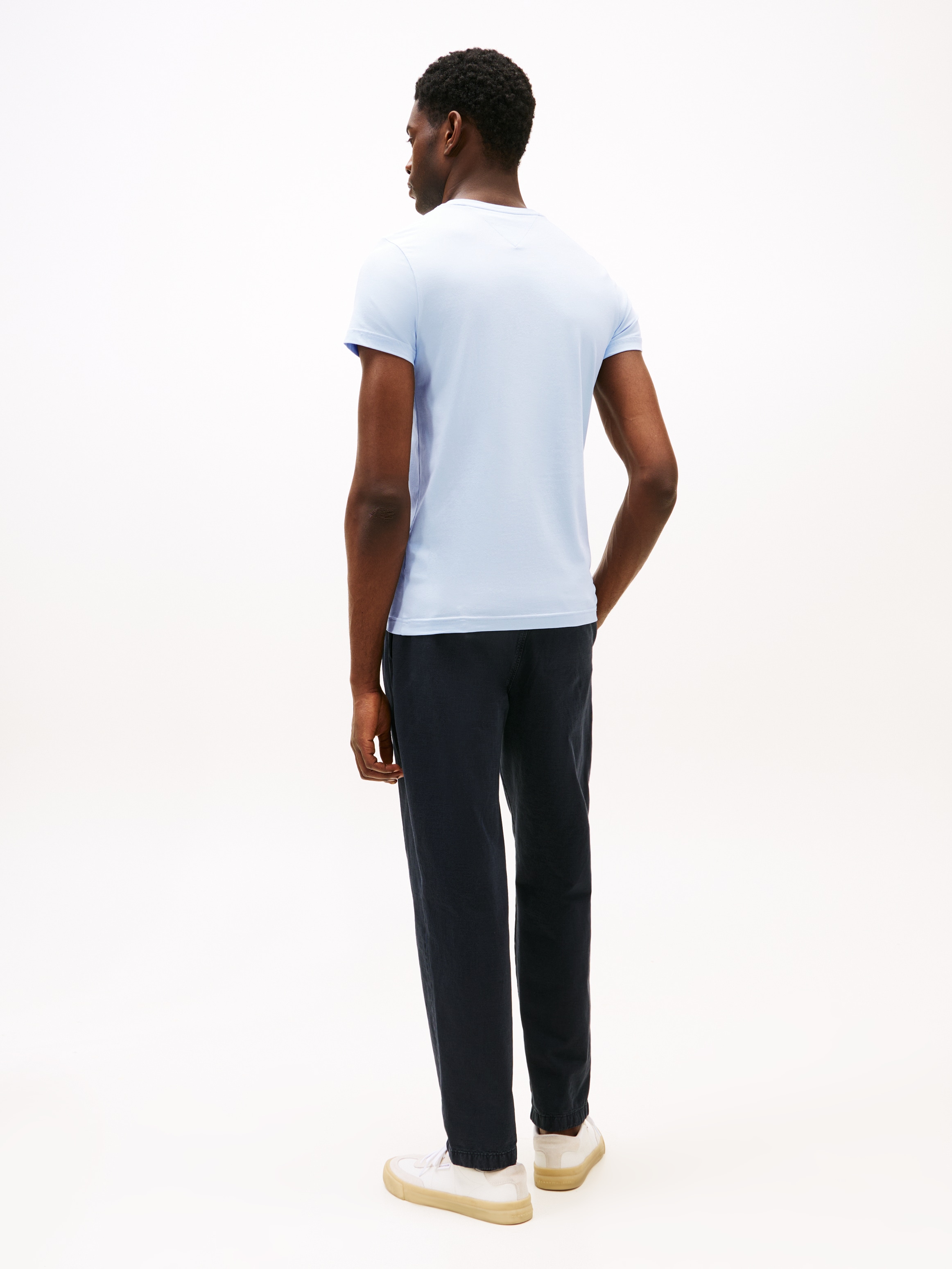 Tommy Hilfiger T-Shirt »STRETCH SLIM FIT TEE«, mit Rundhalsausschnitt