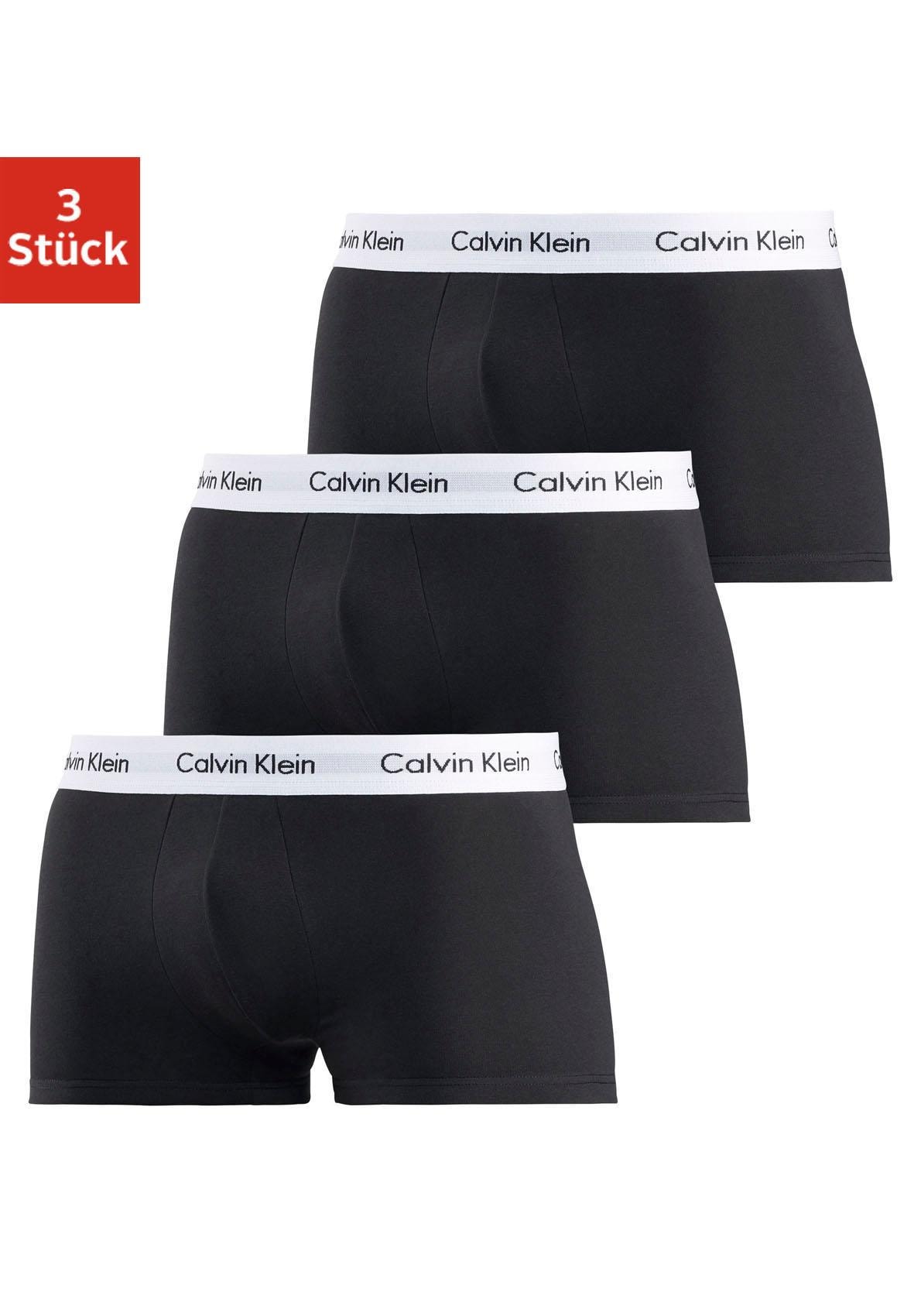 Calvin Klein Underwear Trunk »Low Rise Trunk 3 PACK« 3 Stk. mit weissem Webbund