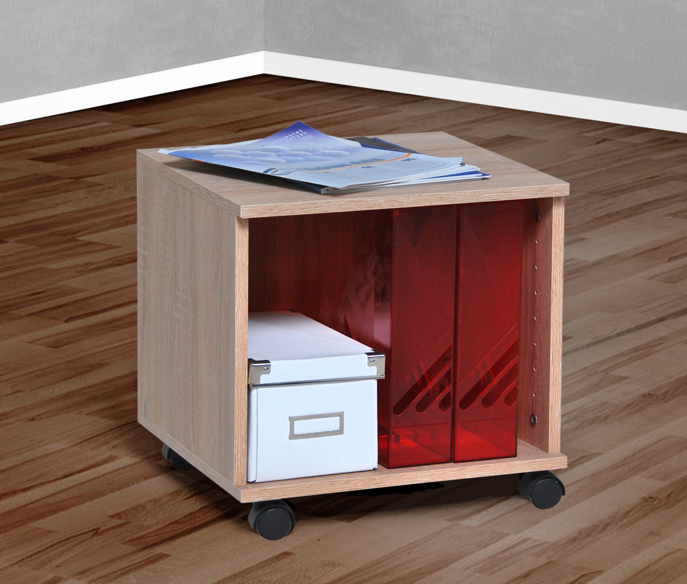 VOGL Möbelfabrik Rollcontainer »Barrie, Bürocontainer, Nachtschrank«, (1 St.), Ausführungen mit/ohne Schubladen, Höhe 41 cm, Made in Germany
