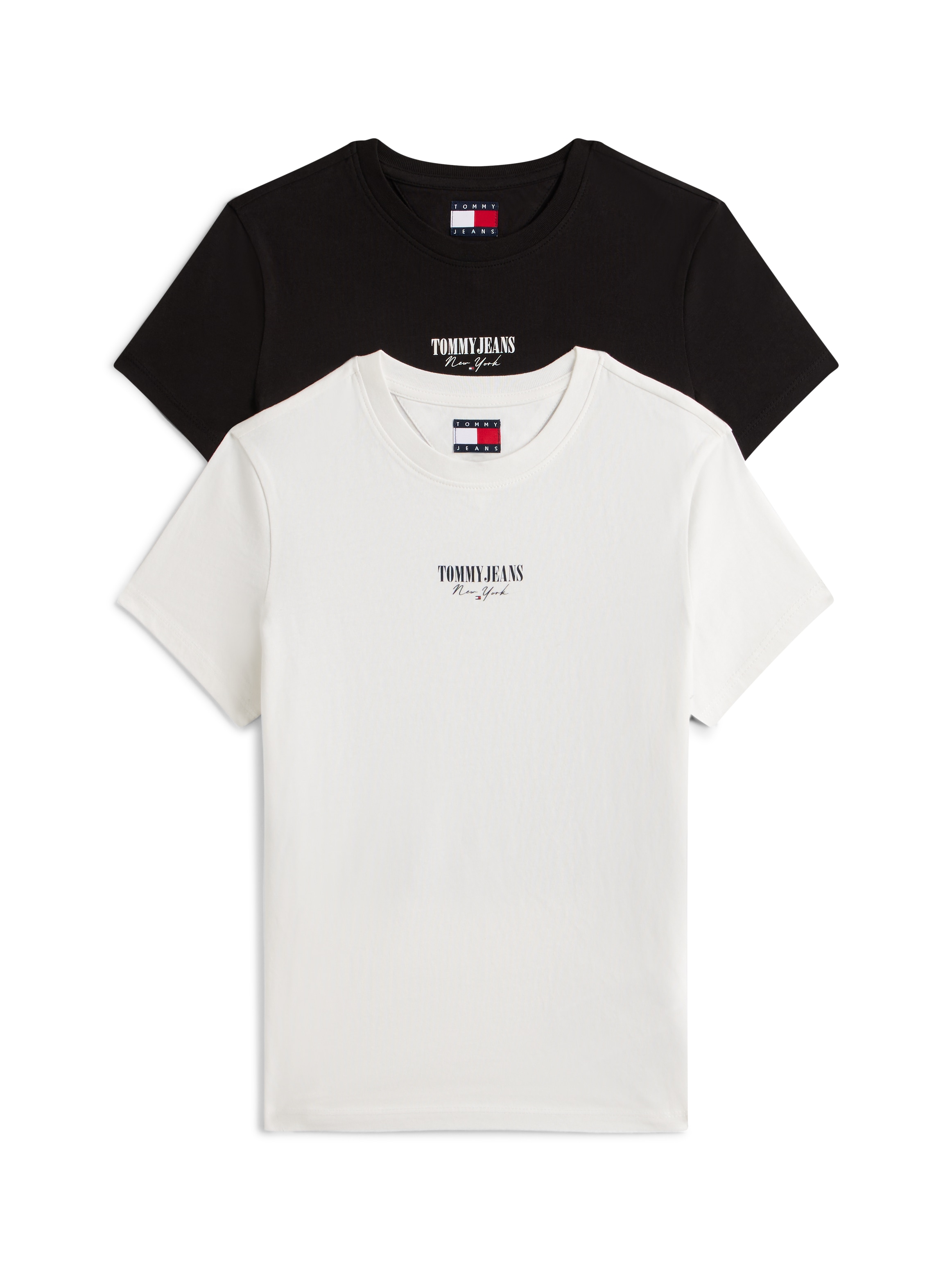 Tommy Jeans Kurzarmshirt »TJW 2PACK ESSENTIAL LOGO 2 TEE« Packung, 2 Stk.