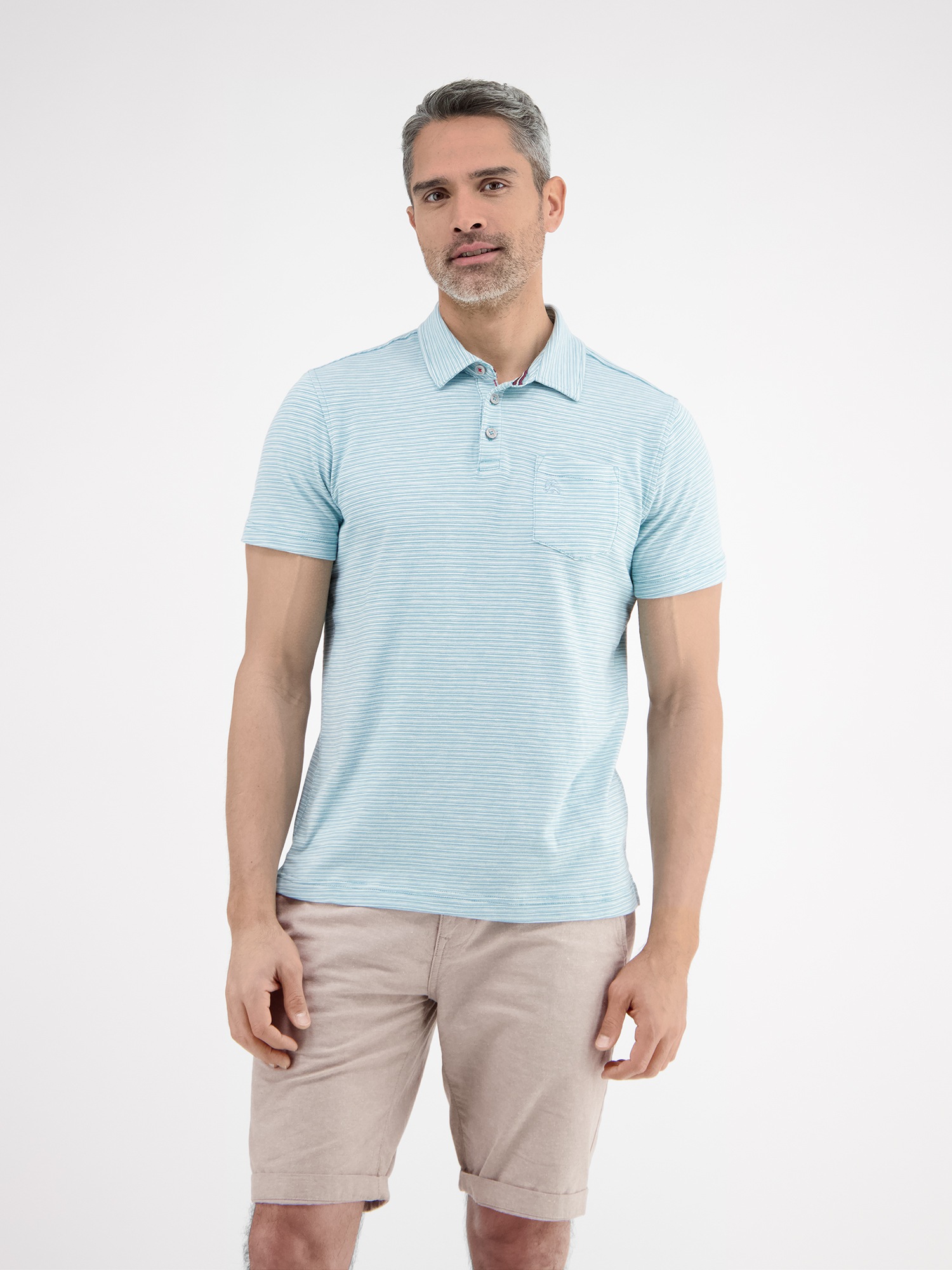 LERROS Poloshirt "Poloshirt, sportiv-gestreift"