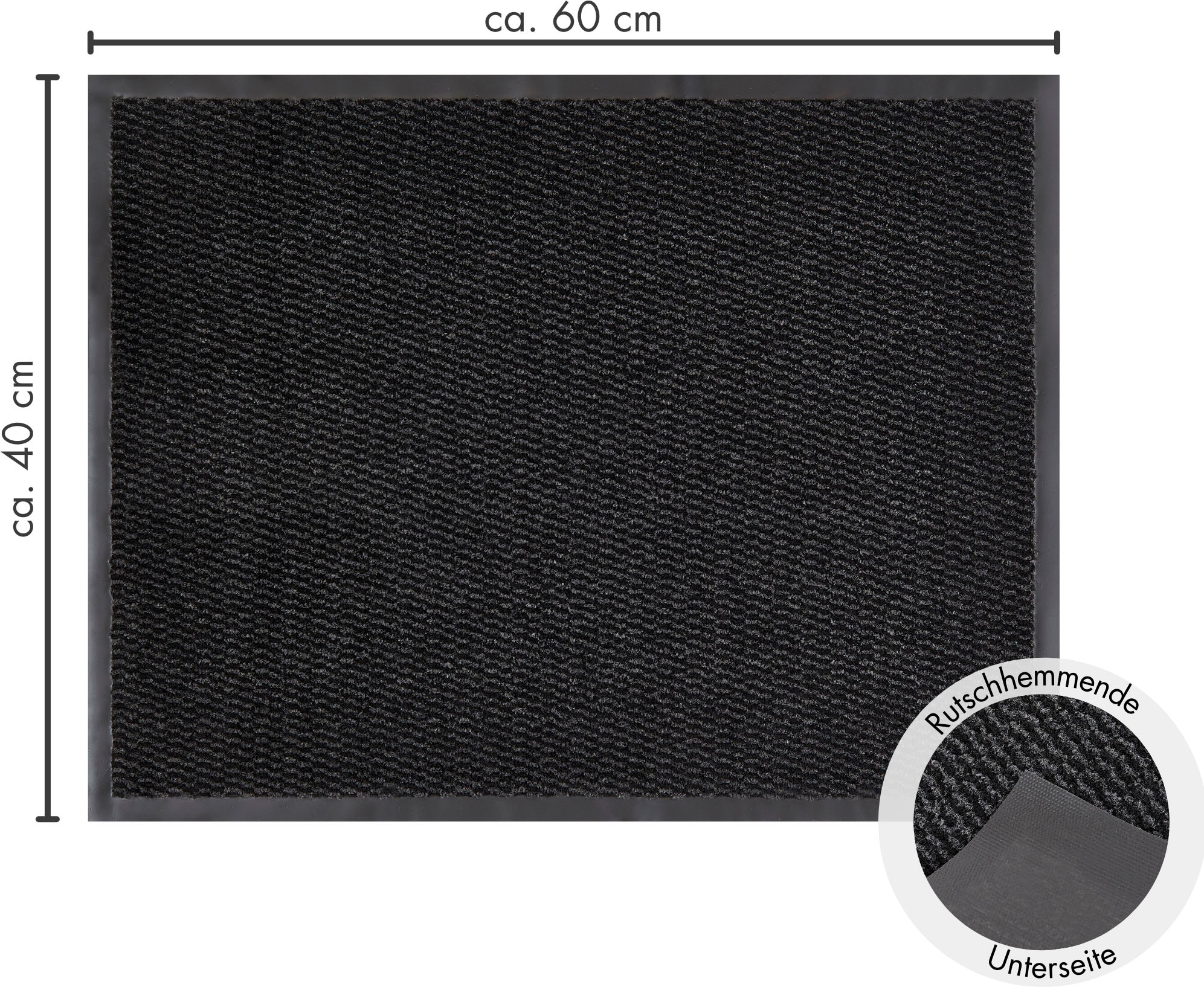 Andiamo Fussmatte »Easy, Made in Netherlands«, rechteckig, 5 mm Höhe, Schmutzfangmatte, rutschhemmend, Innen- und überdachten Aussenbereich