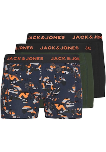 Boxershorts »JACNEON LOGO TRUNKS 3 PAC«, (Packung, 3 St.)