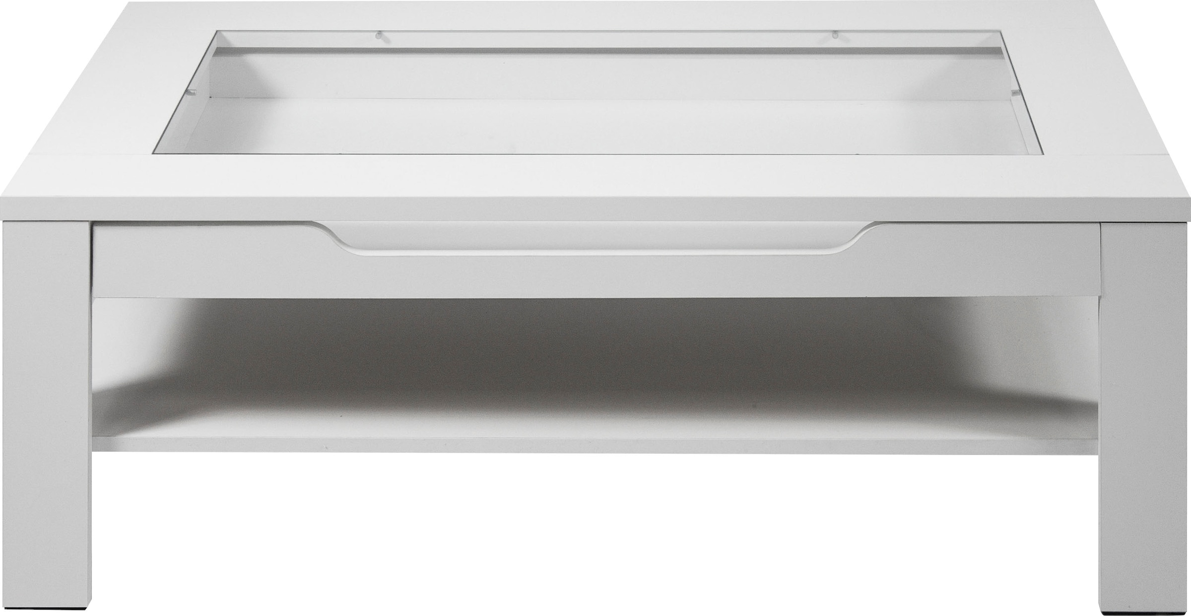 byLIVING Couchtisch »Ralph«, Breite 110 cm, mit Glaseinsatz und Schubkasten
