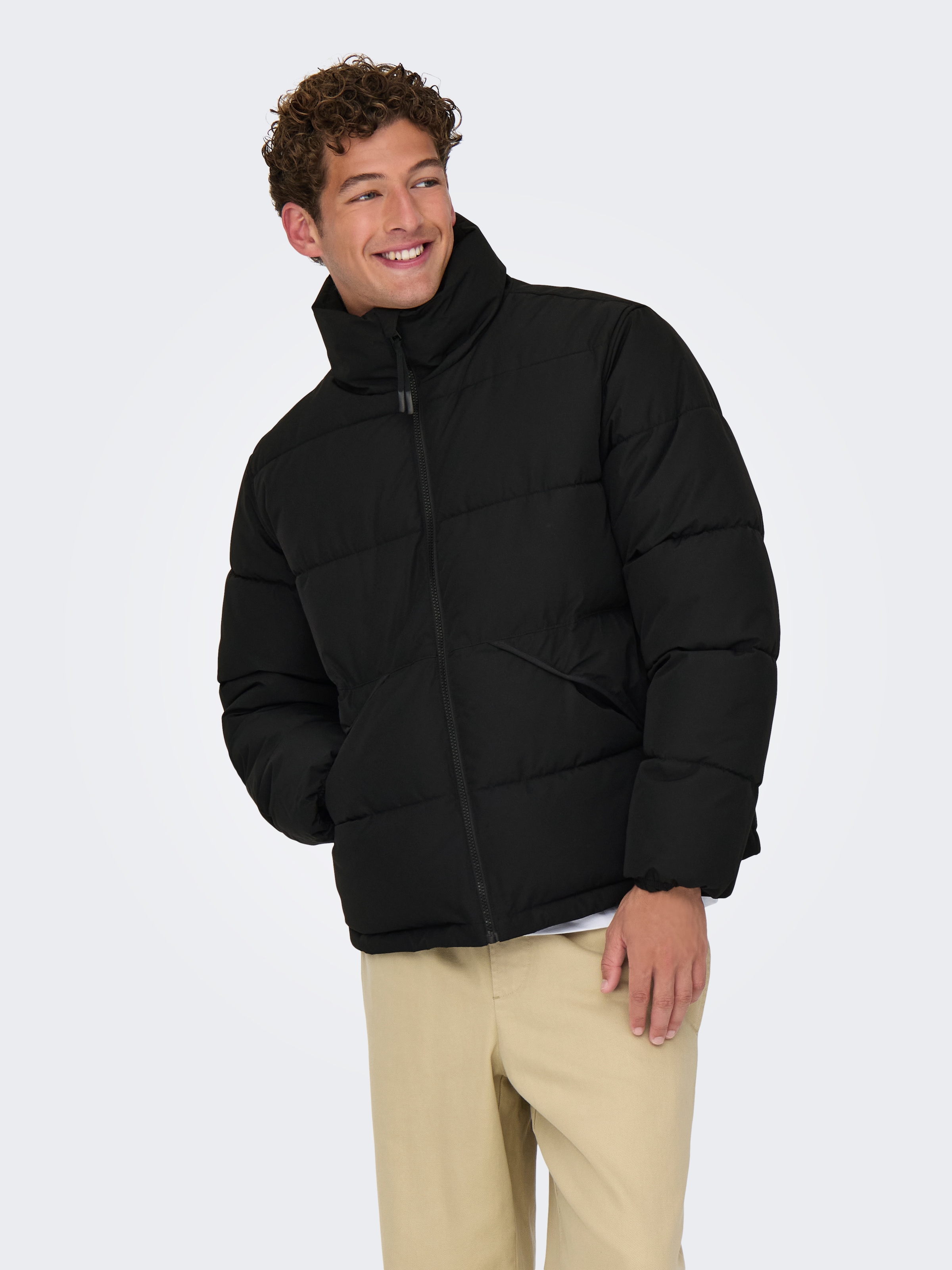 ONLY & SONS Steppjacke »ONSPACK LIFE PUFFER JACKET OTW« ohne Kapuze