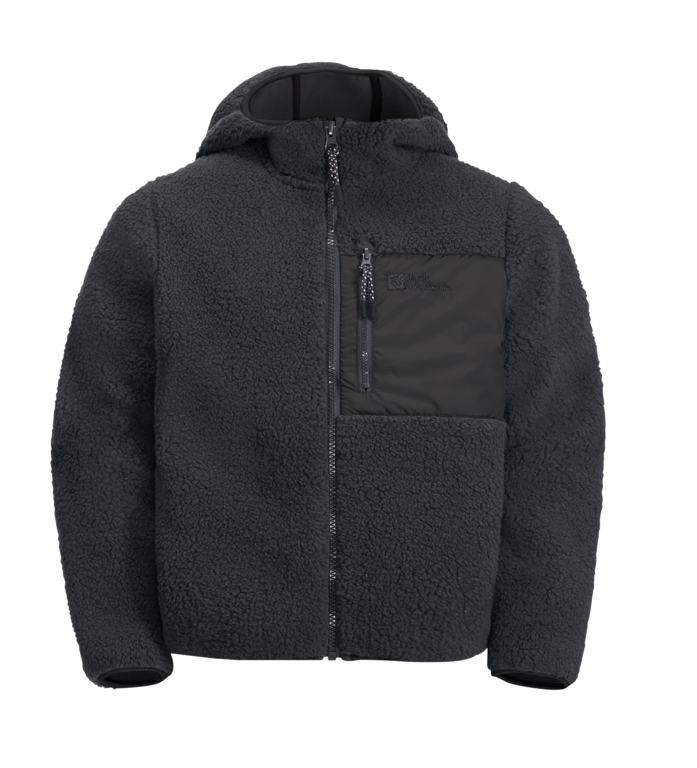 Jack Wolfskin Fleecejacke »ICE CURL HOOD JACKET für Kinder«, mit Kapuze