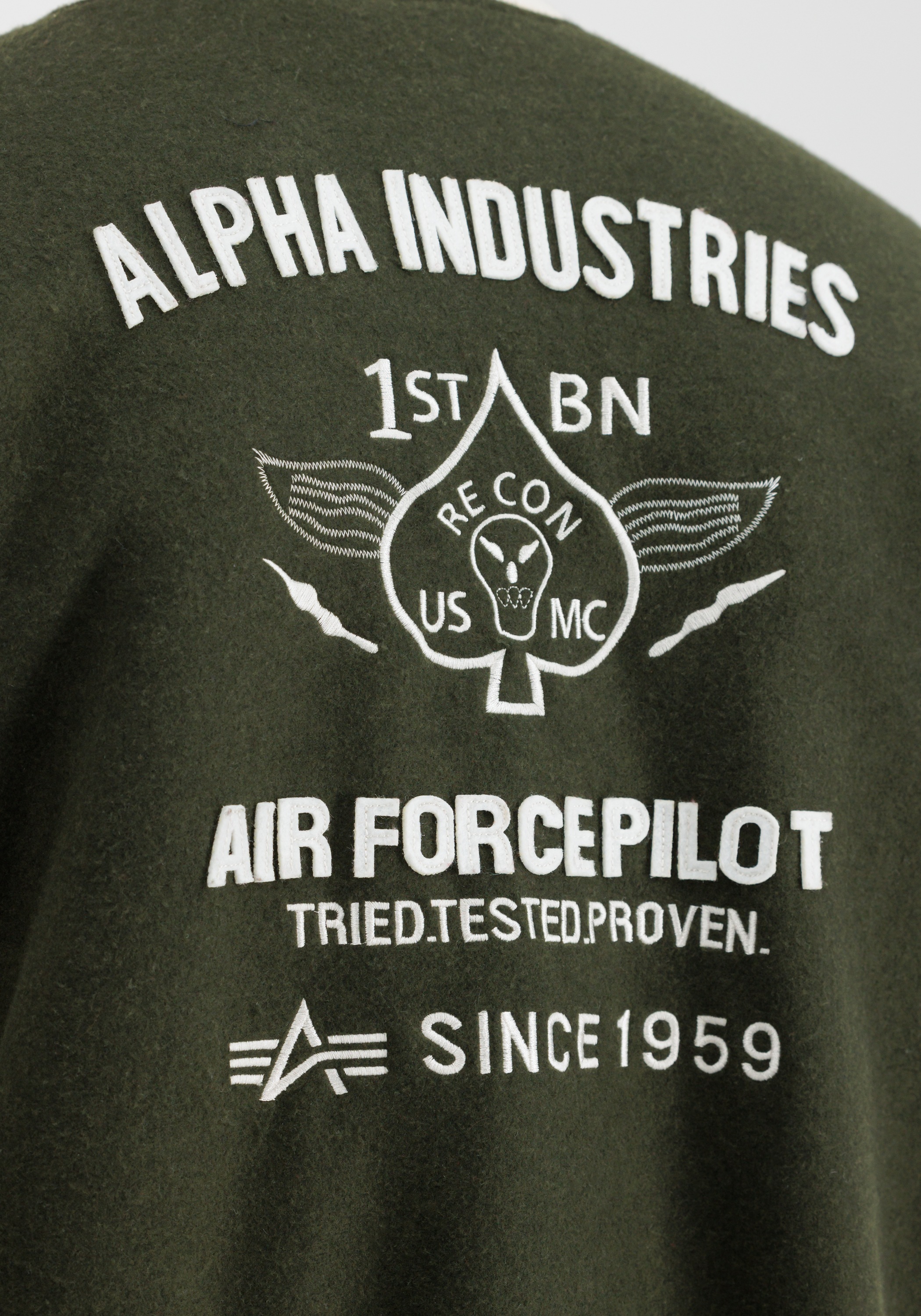 Alpha Industries Bomberjacke »Alpha Industries Men - Bomber Jackets Varsity Air Force Jacket«