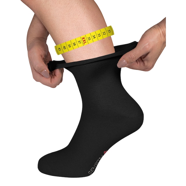 Fussgut Gesundheitssocken »Sensitiv Elegant Socken XXL«, (1 Paar),  Weitschaft, Rollbund online shoppen bei Jelmoli-Versand Schweiz