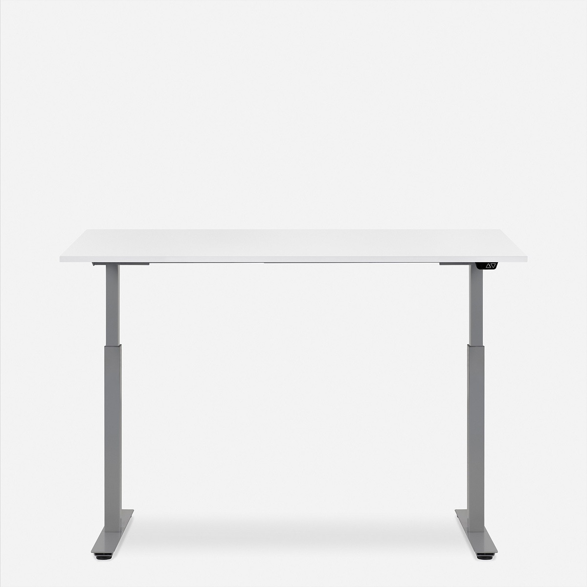 Schreibtische »WRK21 Schreibtisch Smart 160 x 80 cm, Höhenverstellbar, Weiss Uni / Grau«