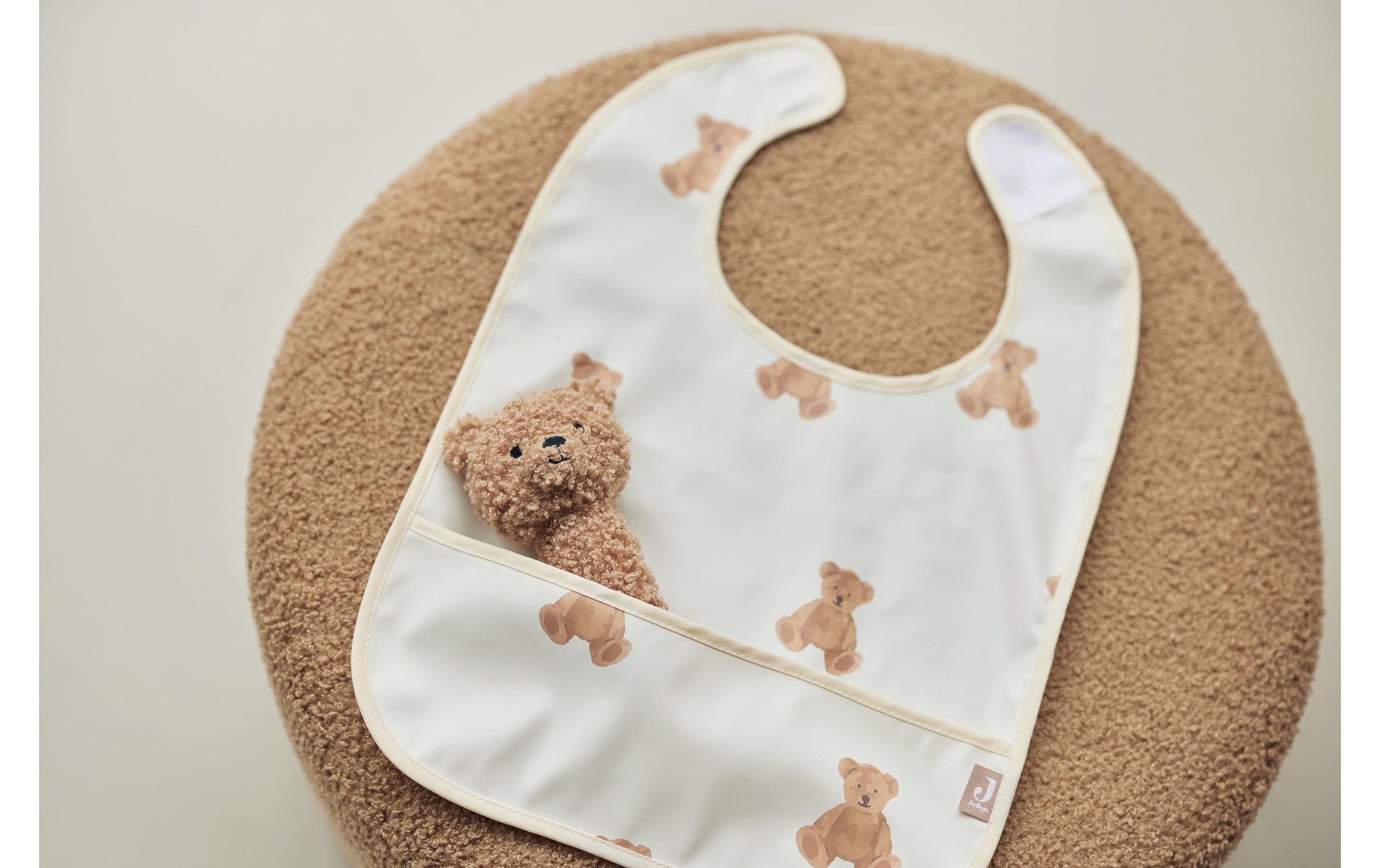 Jollein Lätzchen »wasserfest 2er Set Teddy Bear 29 x 40 cm«, (2 St.)