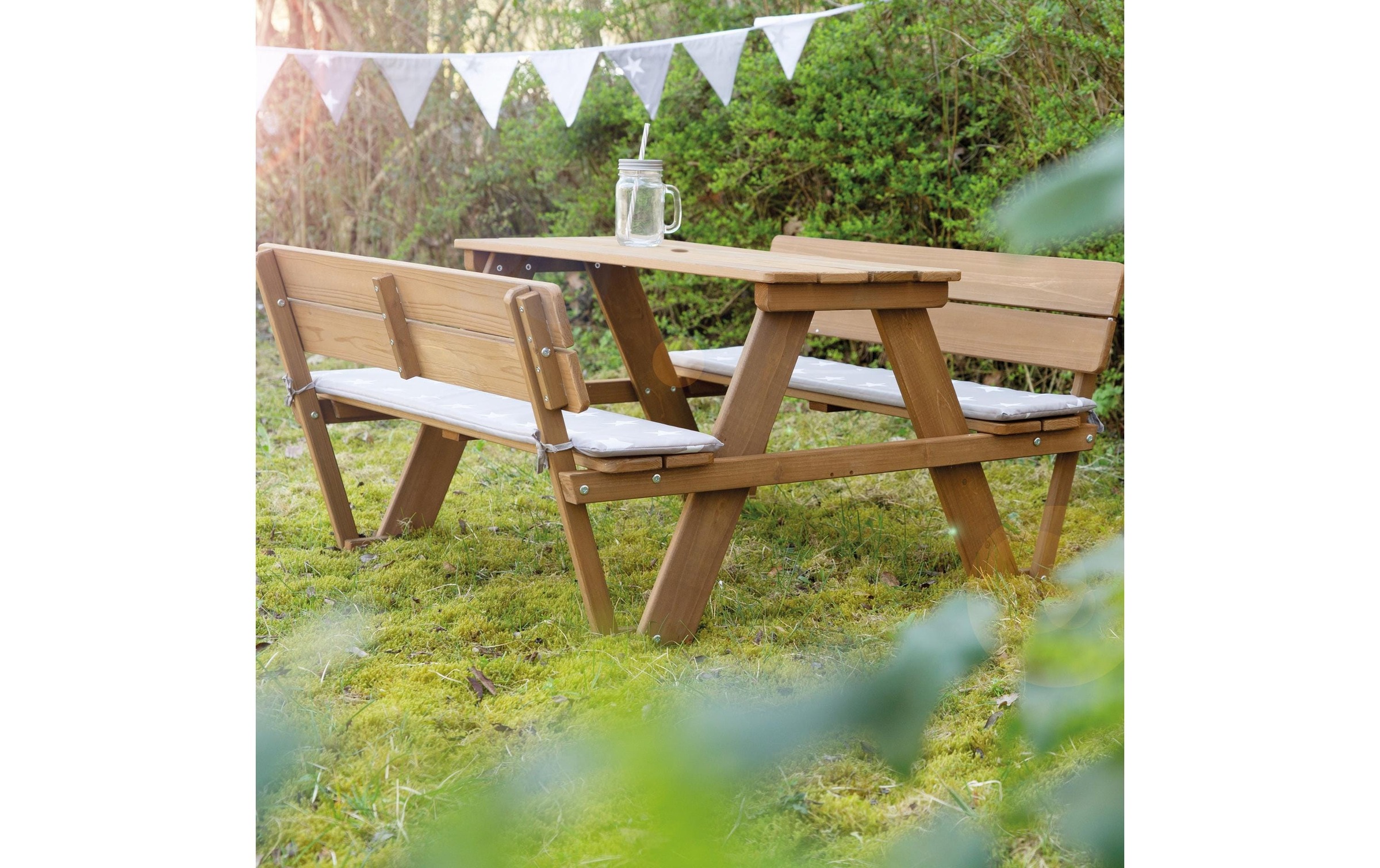 roba® Kindersitzgruppe »mit Lehne Teak«
