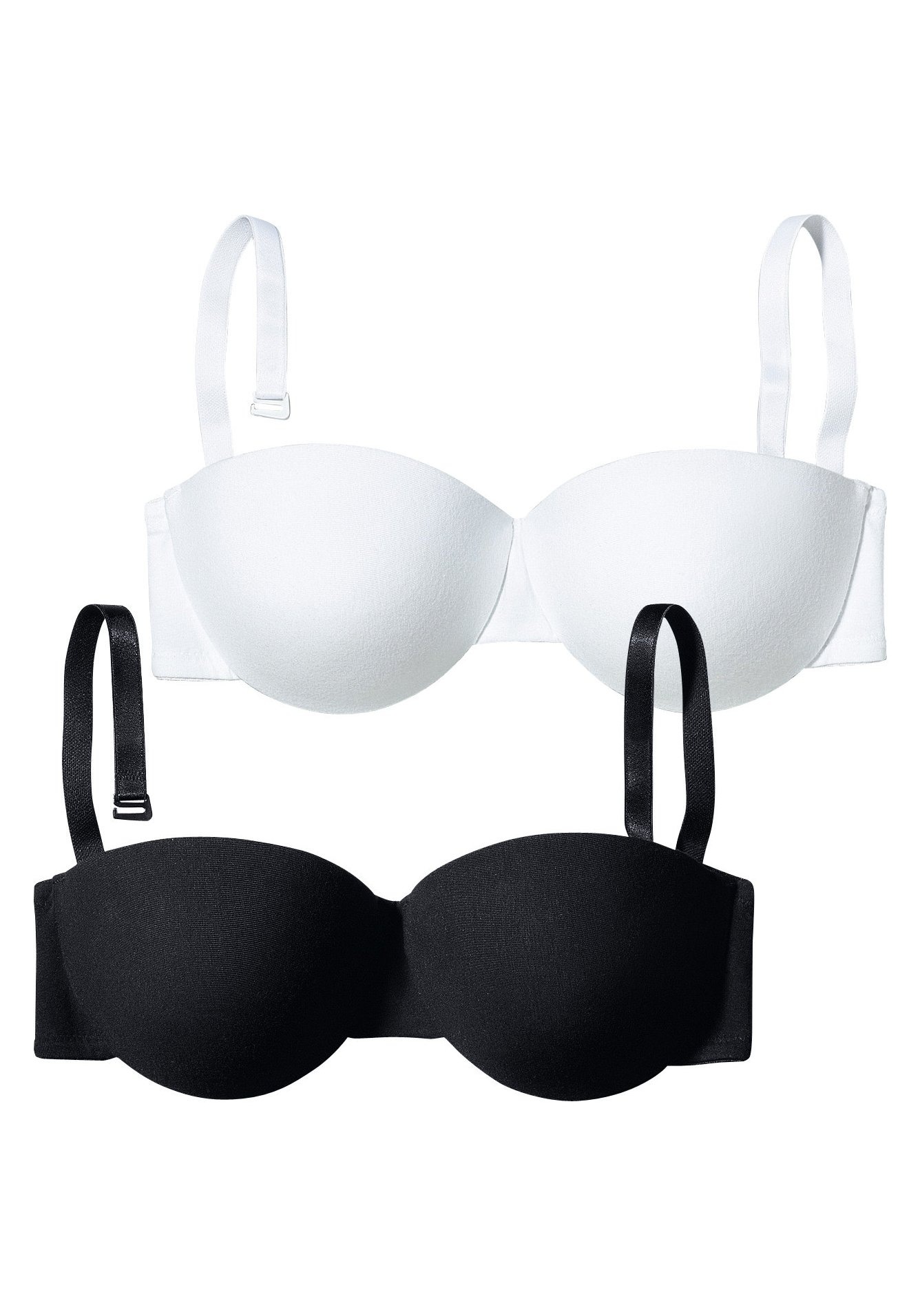 petite fleur by Lascana Schalen-BH ", trägerloser BH, BH ohne Träger, Baumwoll-BH, BH mit Bügel" Packung, mit abnehmbaren Trägern, Sommer