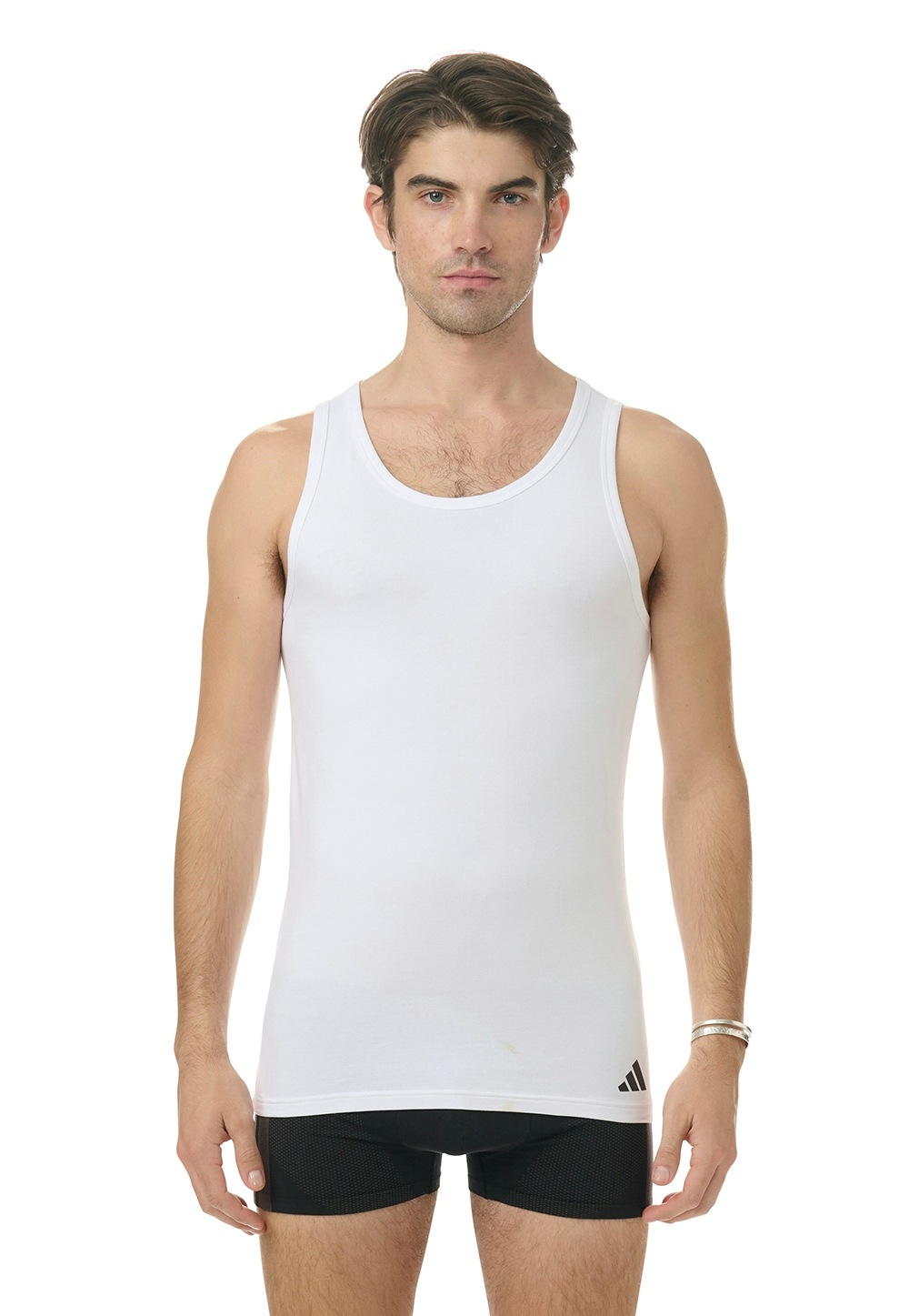 adidas Sportswear Tanktop »"Active Flex Cotton"«, (2er Pack), Baumwoll-Mix, elastisch, Rundhalsausschnitt