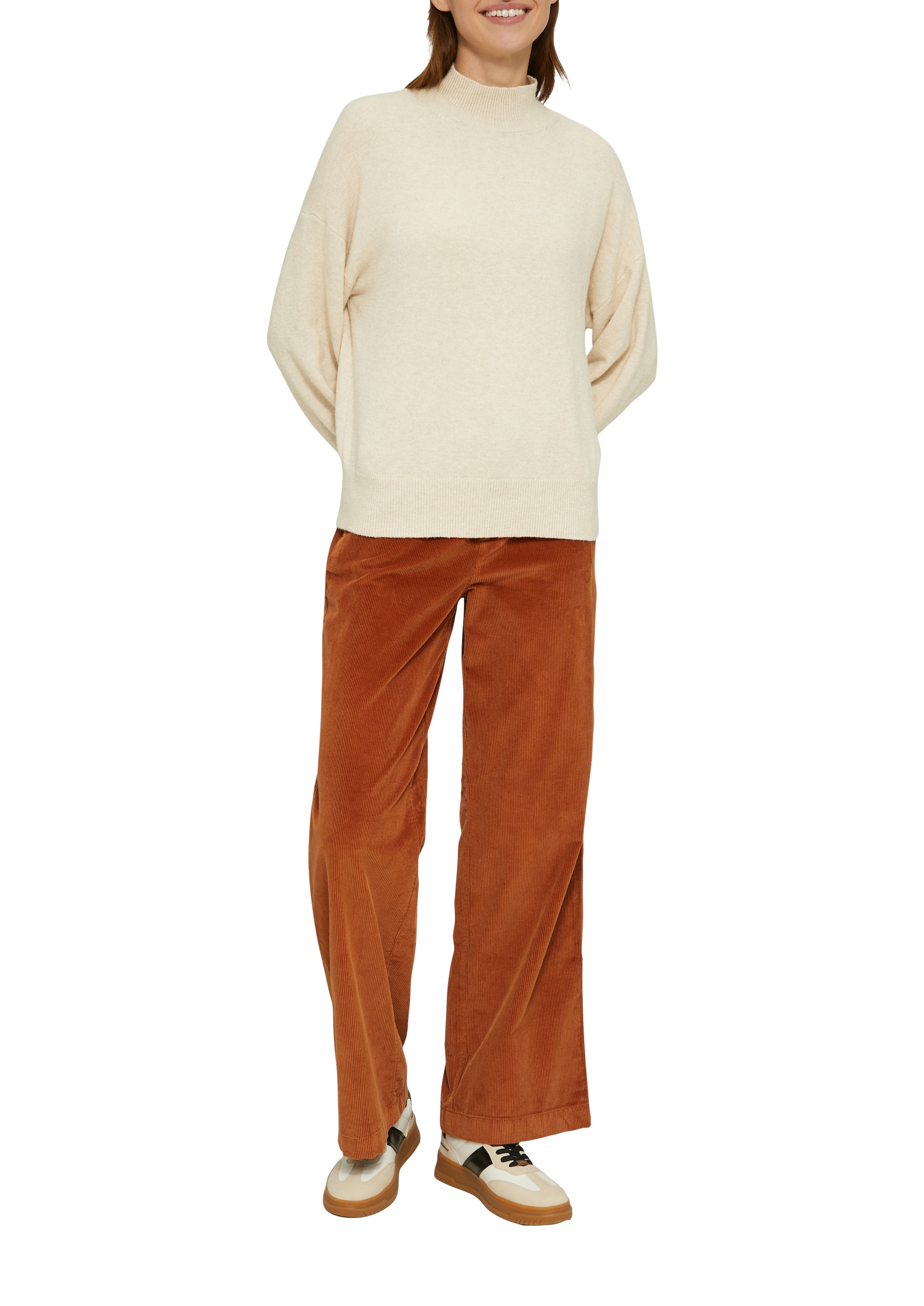 s.Oliver Strickpullover, mit Stehkragen