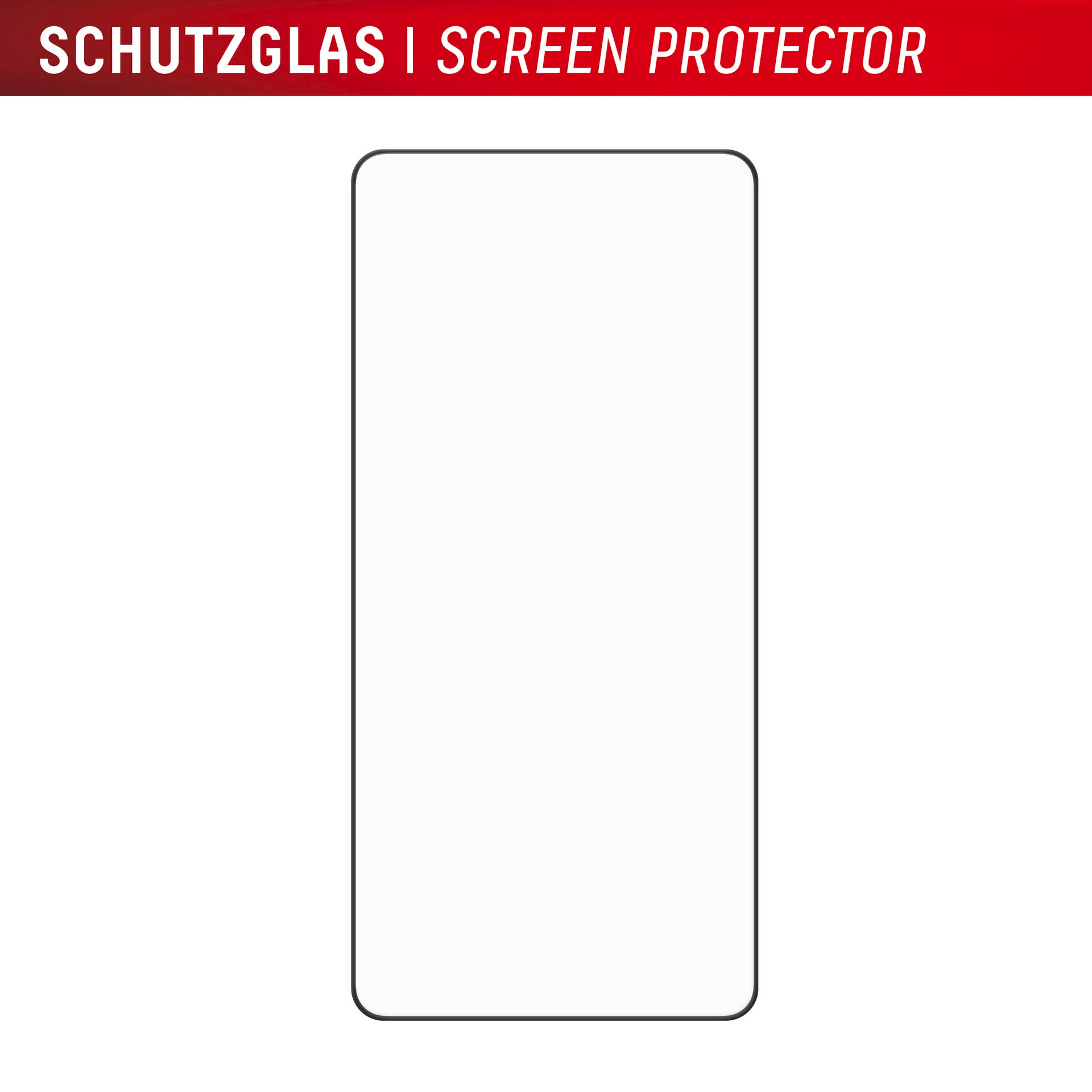 Displex Displayschutzglas »Premium Glass Screen Protector (Full Cover)«, für Samsung Galaxy S25 Edge, Displayschutzfolie, Schutzfolie, Bildschirmschutz, kratz- & stossfest