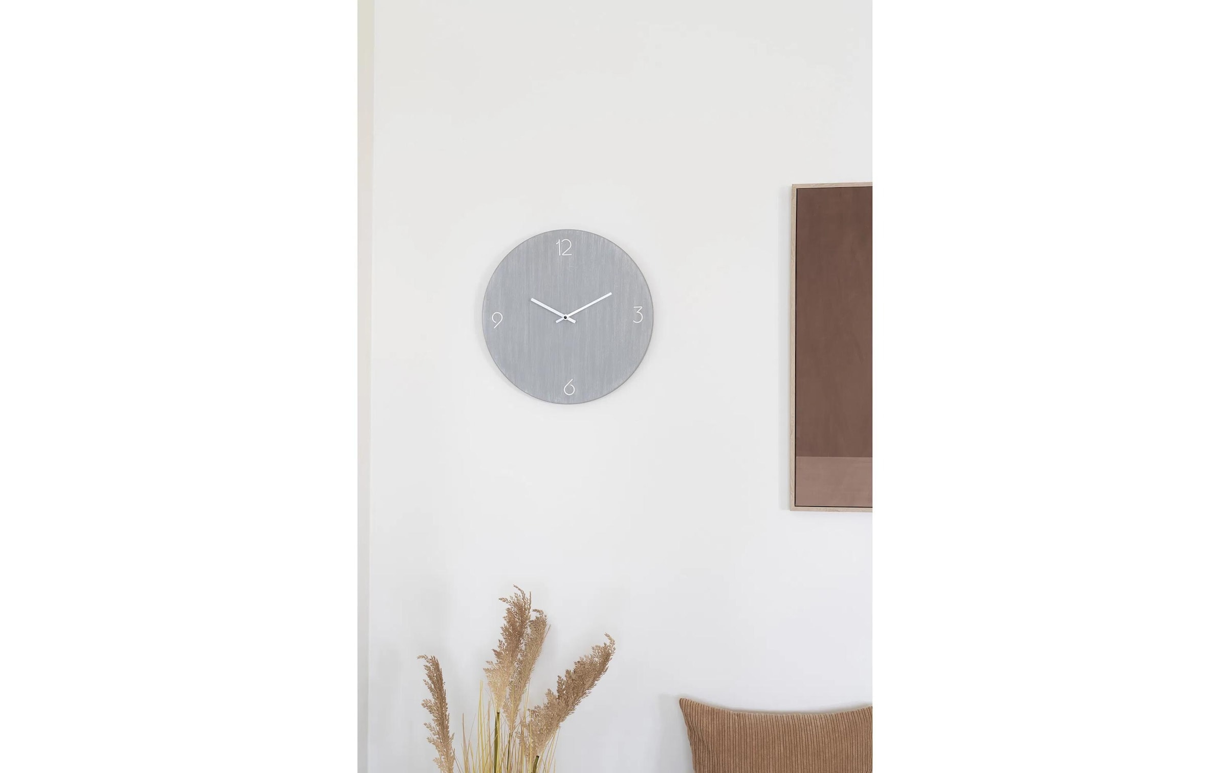 House Nordic Wanduhr »Ravenna Grau«