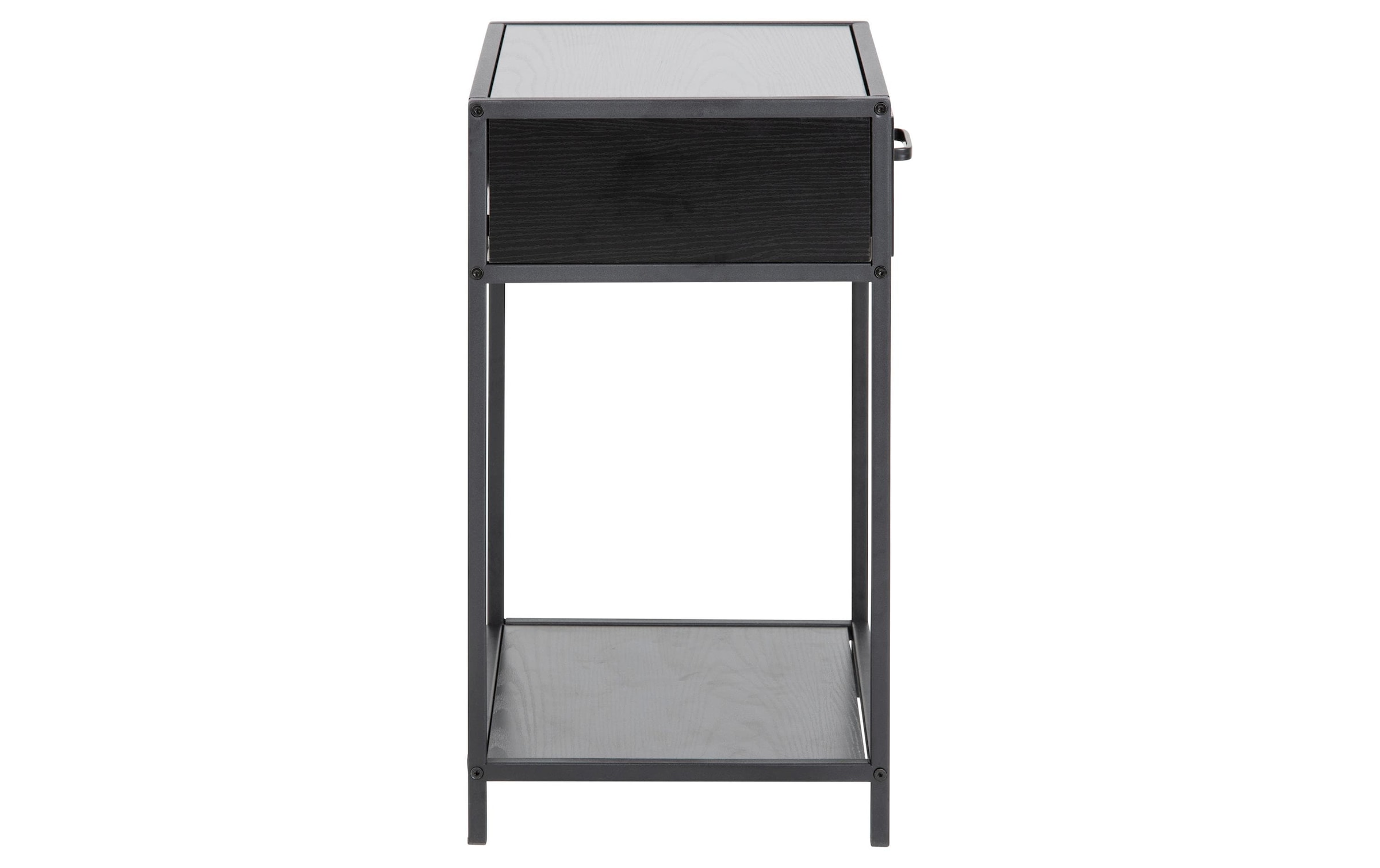 AC Design Nachttisch »Seaford 42 x 35 x 63 cm Schwarz«