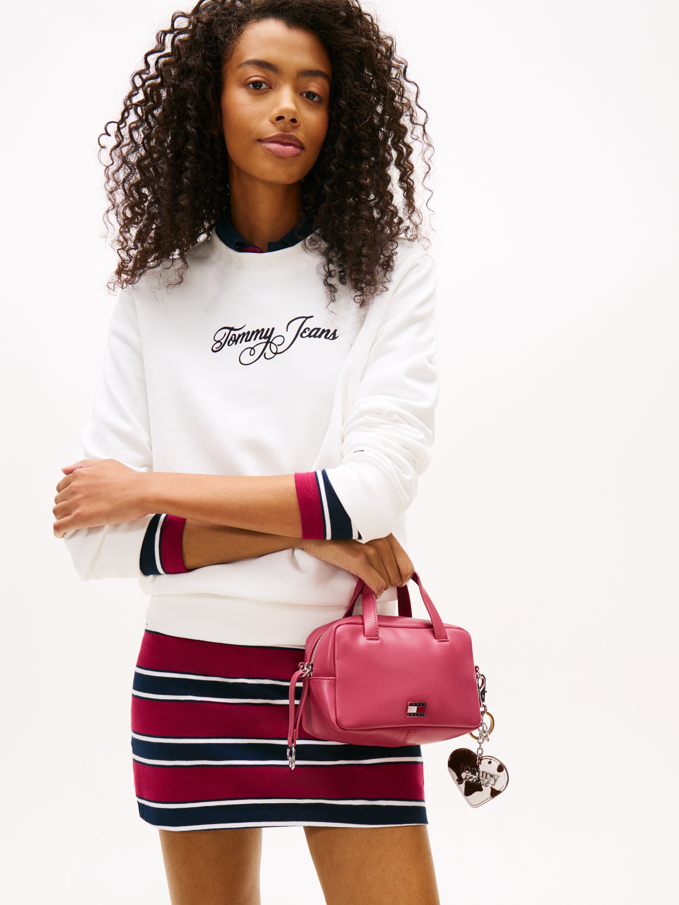 Tommy Jeans Handtasche Tjw City Trunk Crossover AW0AW18084 Rot